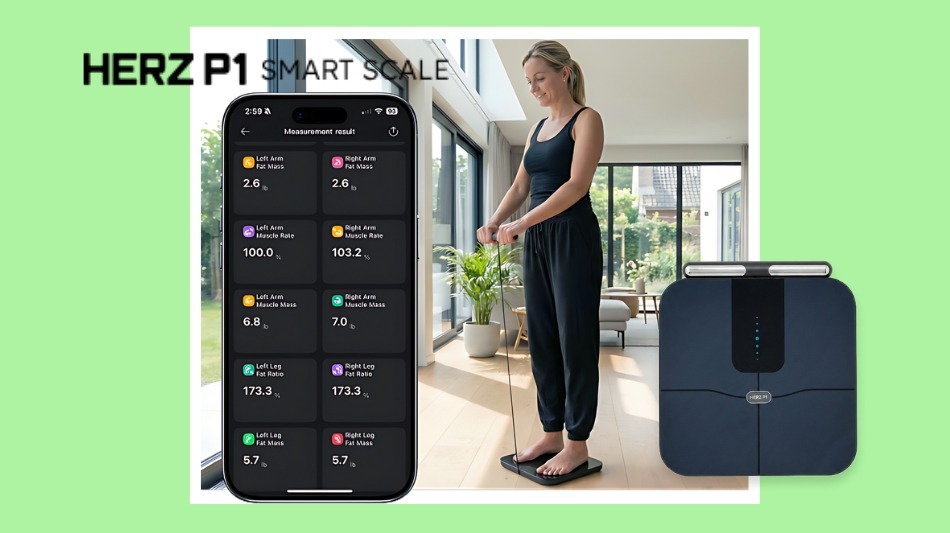 Herz P1 Smart Scale Review 2026: 56 Metrics, No Subscription-Is It Worth It?