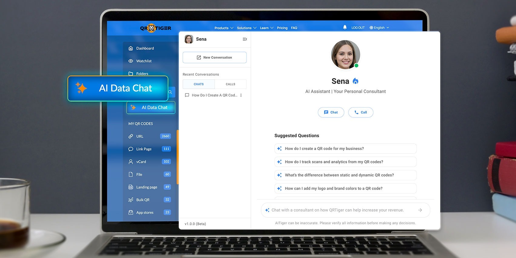 QR TIGER Launches AI Data Chat "Sena" for Instant QR Code Analytics