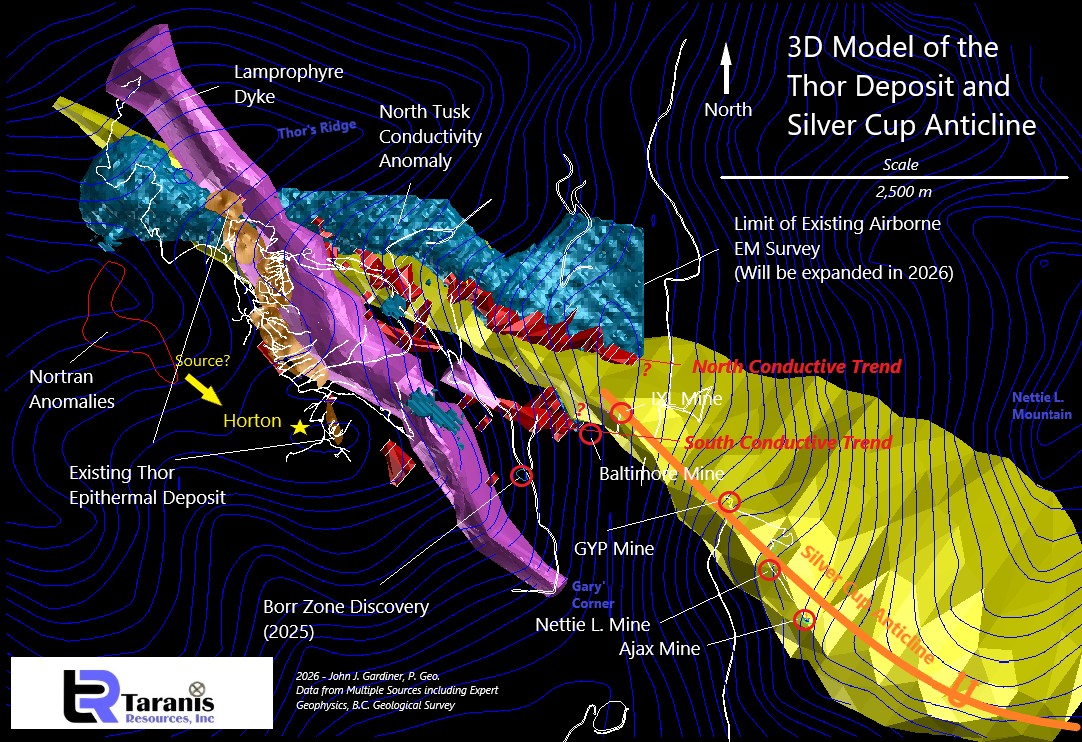 Taranis Identifies Borr Zone Using EM, Prepares for Drilling on East Side of Lamprophyre Dyke