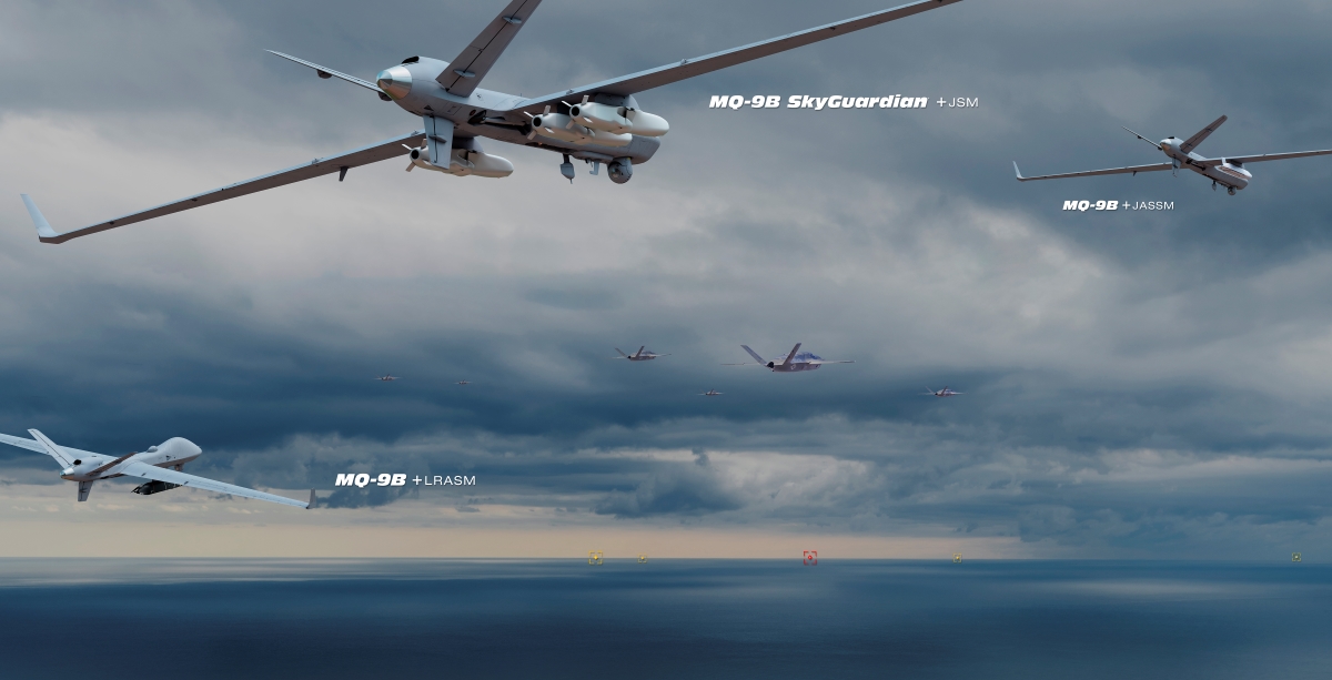 通用原子航空系统公司为MQ-9B无人机开发远程武器能力