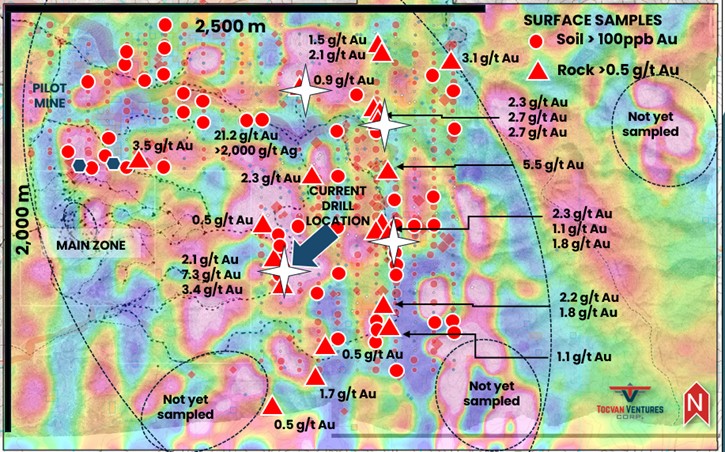 Tocvan Builds Momentum at Gran Pilar: Six Exploration Holes Drilled, Drone Mag Survey and Water Monitoring Wells for Pilot Completed