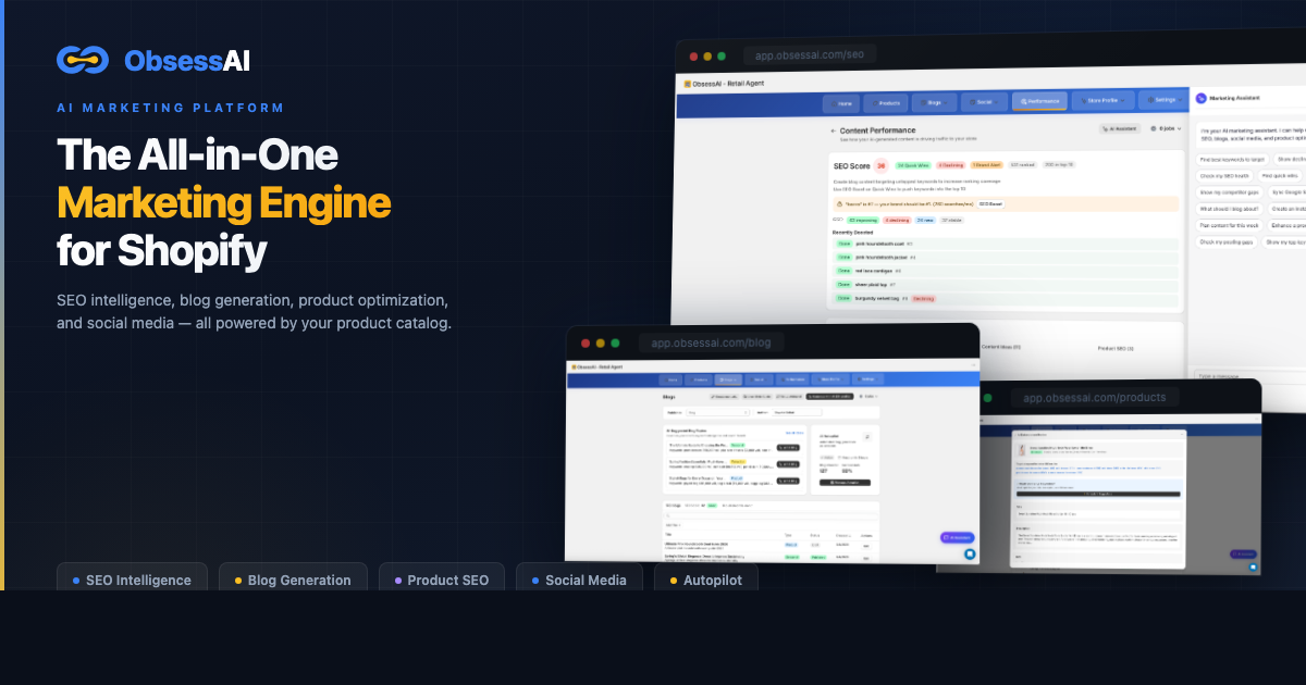 ObsessAI Launches Shopify SEO and Content Marketing Automation Platform Powered by AI