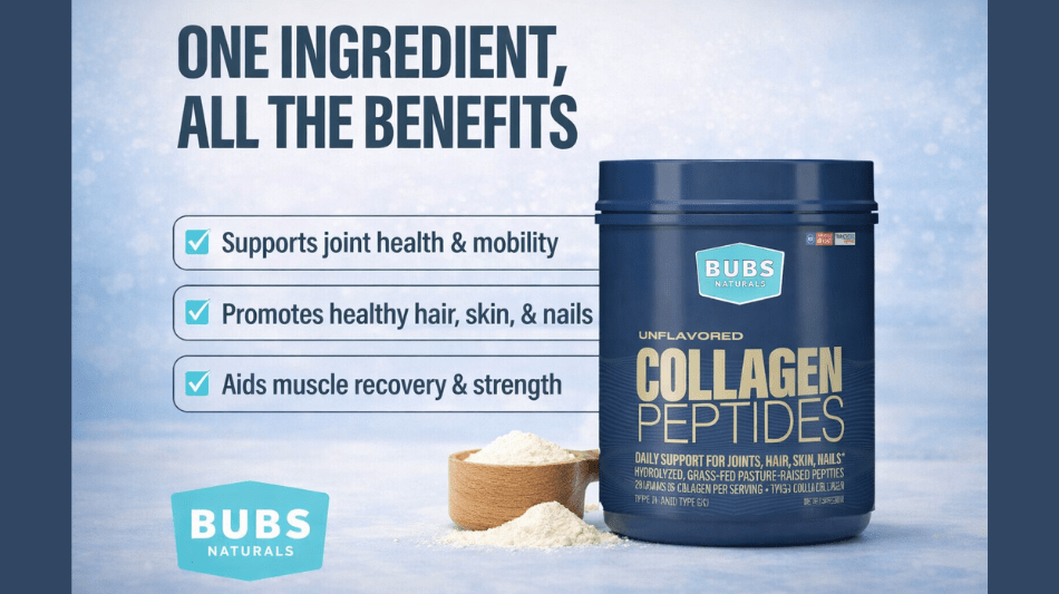 BUBS Naturals Collagen Peptides Review 2026: Don't Buy Collagen Supplement Before Reading This First!