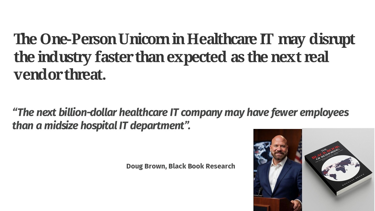 The One-Person Unicorn Is Coming to Healthcare IT