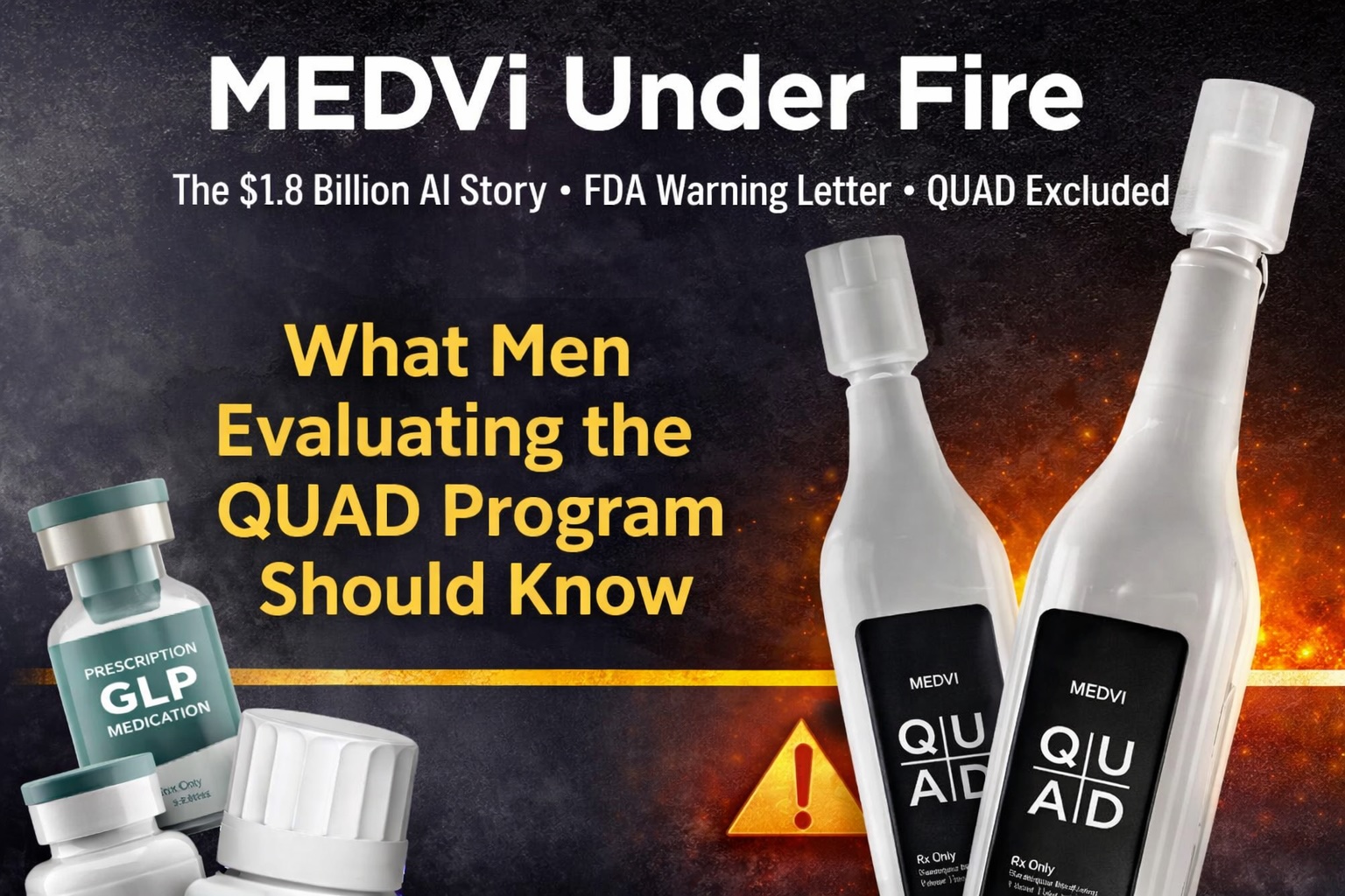 MEDVi Under Fire: The $1.8 Billion AI Story, the FDA Warning Letter, and Why the QUAD Men's Health Program Wasn't Part of Any of It