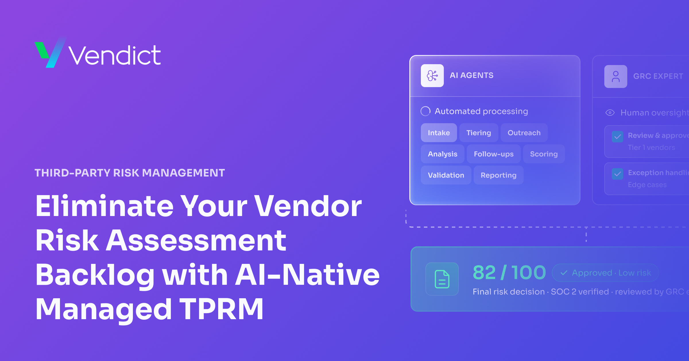 Vendict Launches Managed Third-Party Risk Management Solution Powered by Agentic AI to Help Security Teams Eliminate Vendor Risk Assessment Backlogs