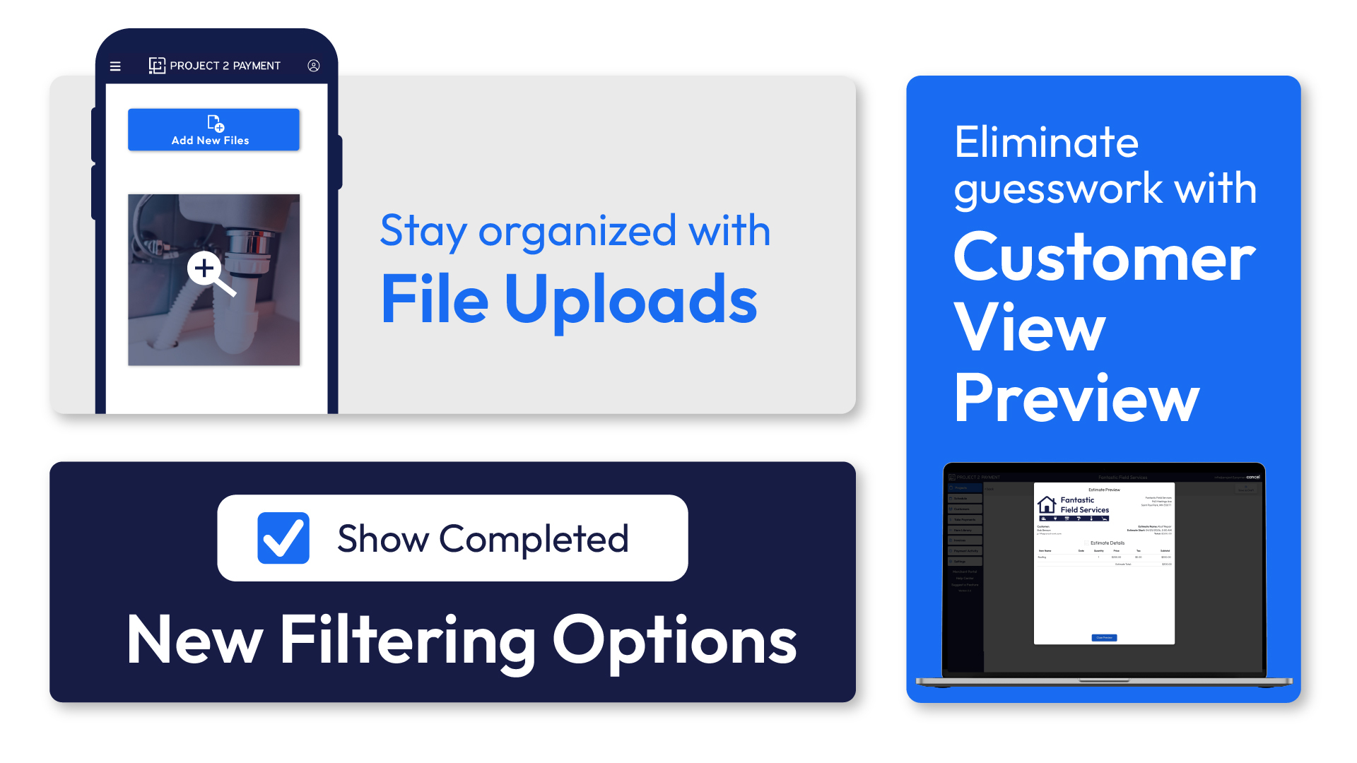 Project 2 Payment Launches New Features to Improve Workflow Efficiency and Customer Communication for Home Services Businesses