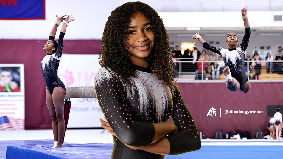 Ohio Gymnast Aliana "Ali" Coles Captures Region 5 Titles now sets Sights on Eastern Nationals