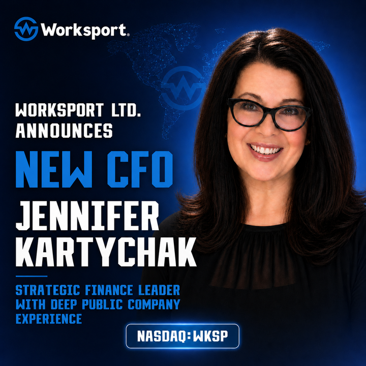 Worksport (NASDAQ:WKSP) Appoints Jennifer Kartychak As CFO to Drive Financial Scale-Up