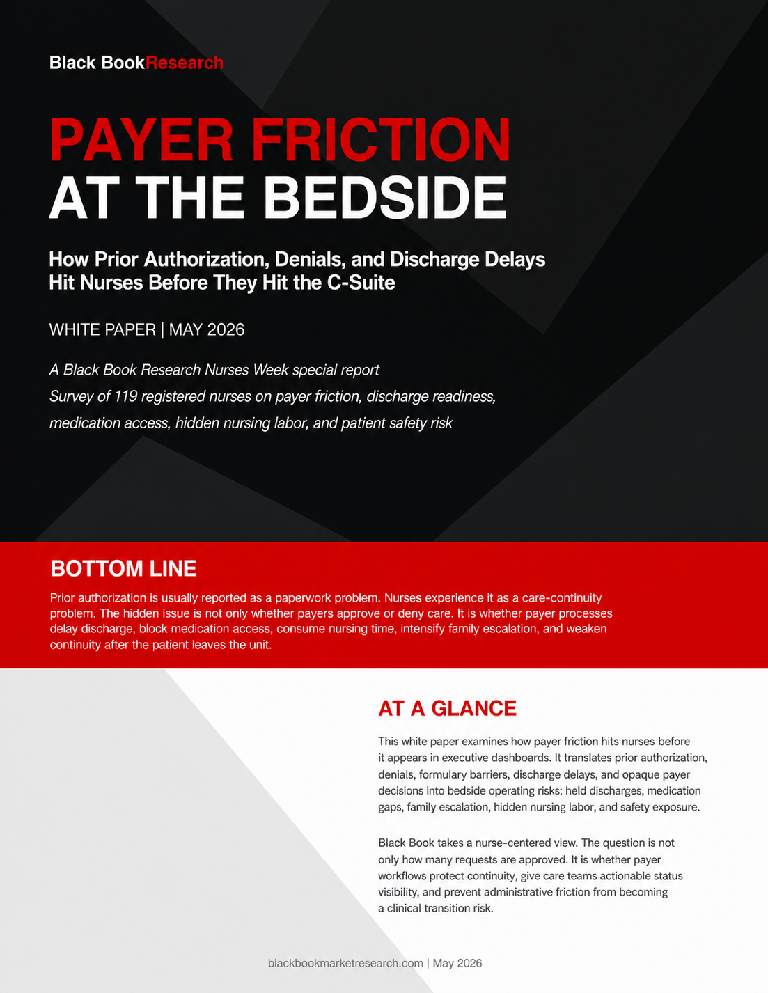 Black Book Nurses Week Survey: Payer Delays Are Reaching the Bedside Before Hospital C-Suite Sees the Damage