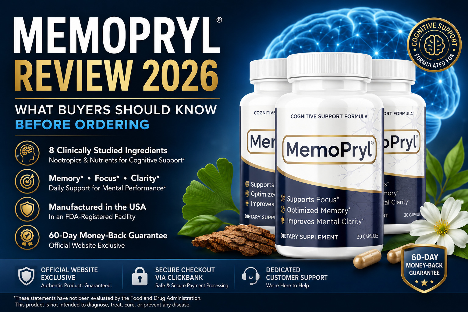 MemoPryl Reviews & Complaints: Legit Nootropic Supplement or Fake Testimonial Hype?