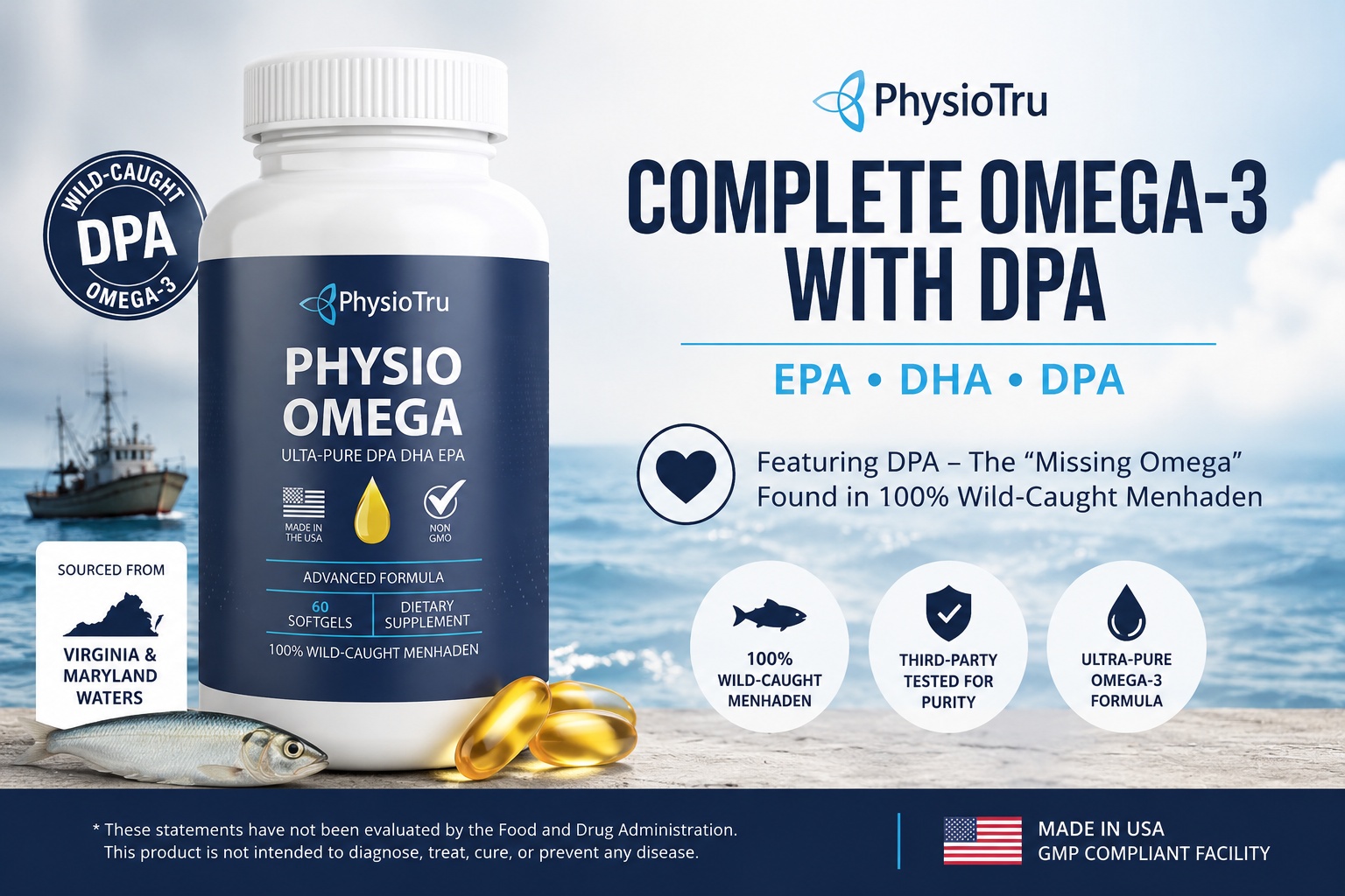 Physio Omega Reviewed: Truth Behind Wild-Caught Omega-3 With DPA To Know Before Buying With This PhysioTru Report!