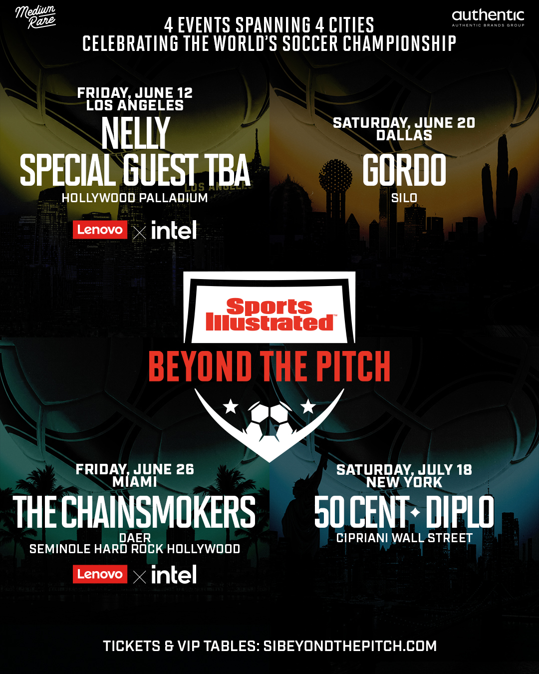Sports Illustrated Beyond the Pitch: SI Introduces a Four City VIP Event Series This Summer Surrounding The World's Soccer Championship 