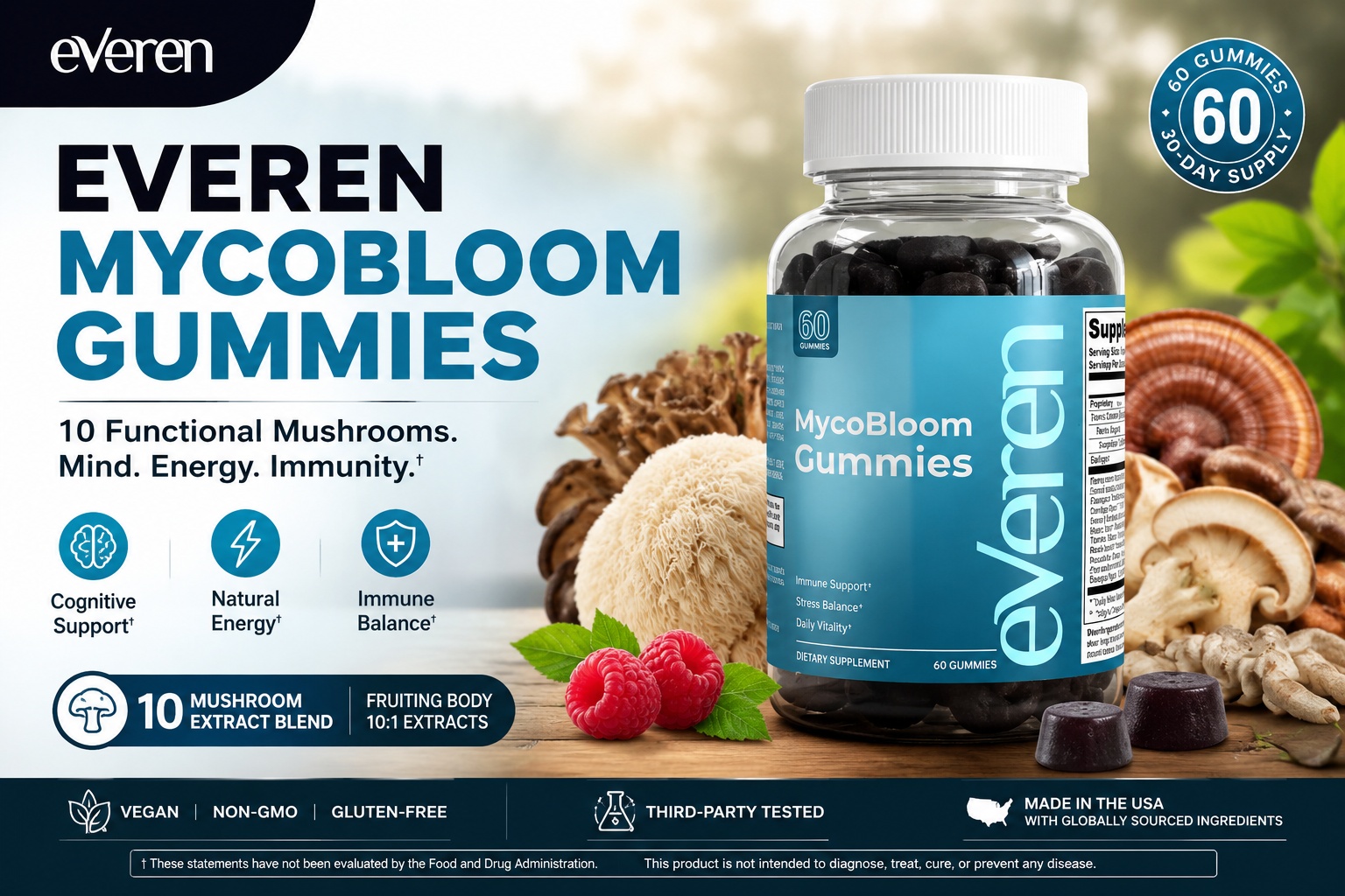 Everen MycoBloom Gummies Reviewed: Don't Buy Your Mushroom Supplements Before Reading This Everen Report First!