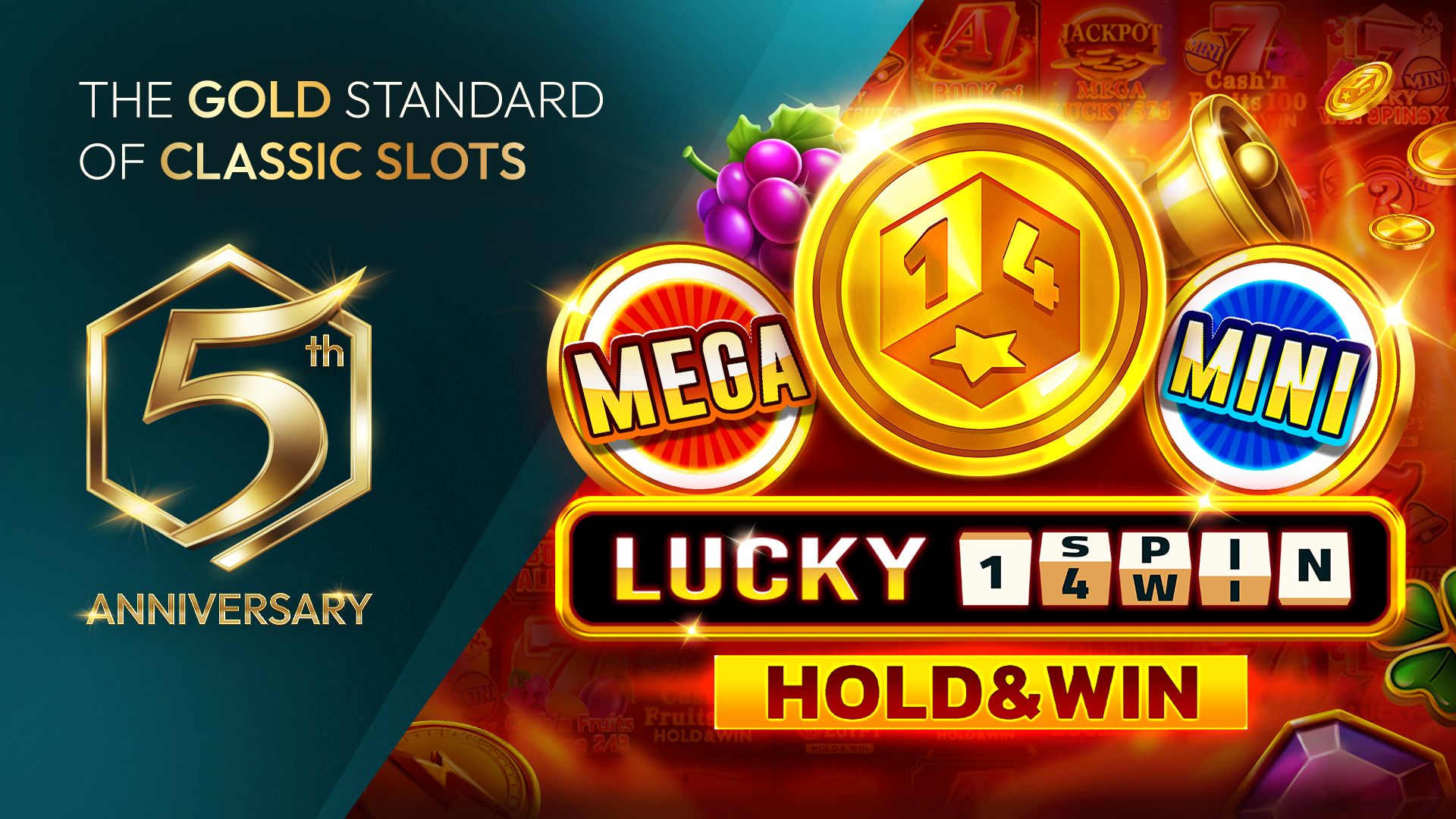 1spin4win Presents Lucky 1spin4win Hold and Win to Mark its 5th Anniversary