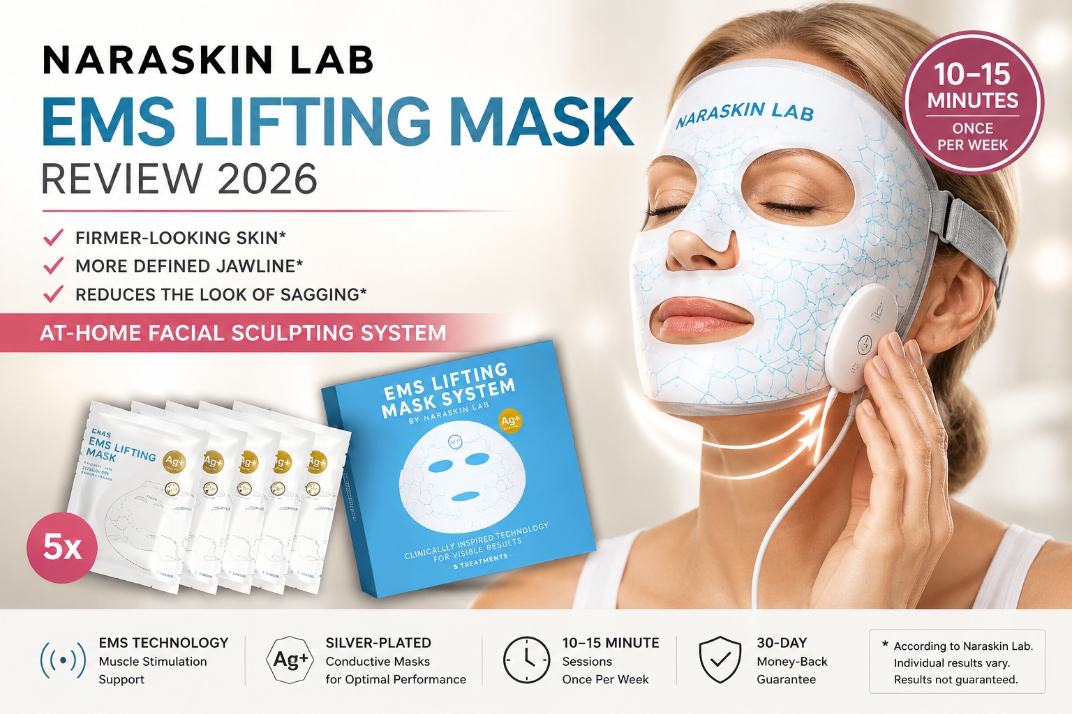 Naraskin Lab EMS Lifting Mask Reviewed: Truth Behind This Non-Invasive EMS Anti-Aging Mask System To Know Before Buying!