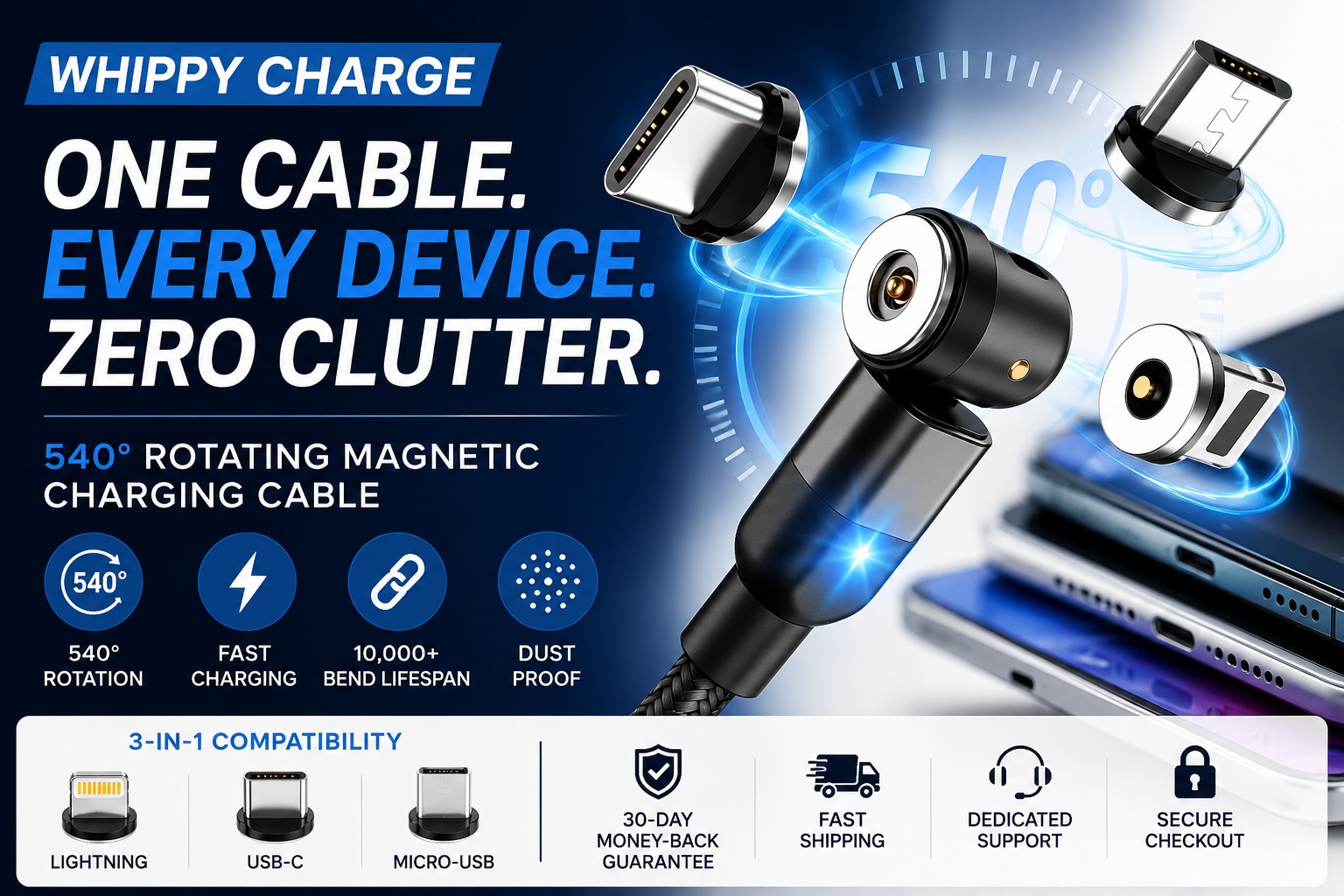 Whippy Charge Reviewed: Don't Buy ANOTHER Charging Cable Before Reading This Whippy Charge Magnetic Cable Report First!