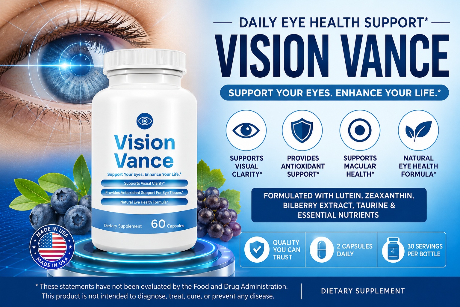 Vision Vance Review: Don't Buy Another Eye Health Support Formula Before Reading This Vision Vance Supplement Report!