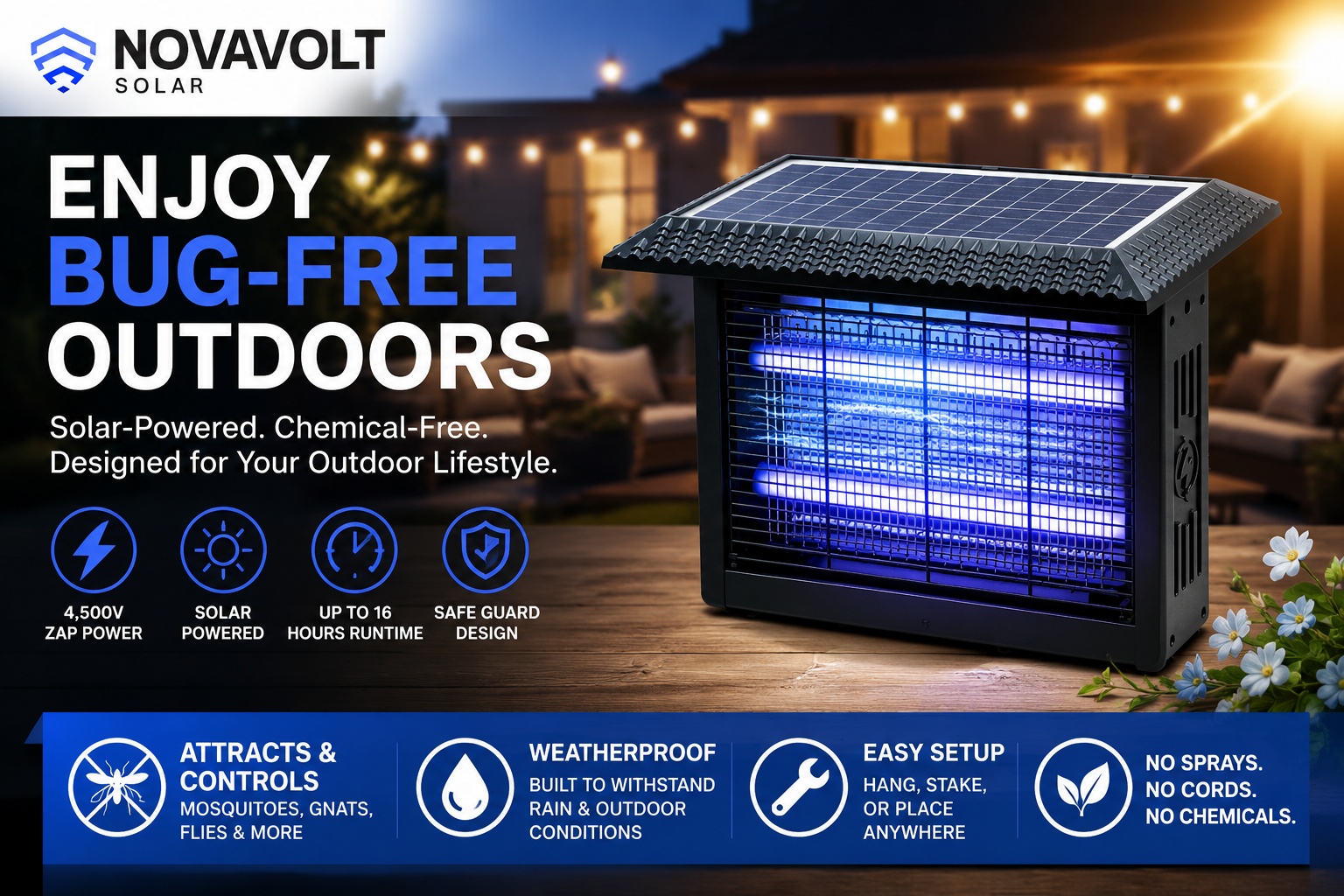 NovaVolt Solar Bug Zapper Review: Don't Buy Your Solar Mosquito Zappers Before Reading This NovaVolt Pest Zapping Report First!