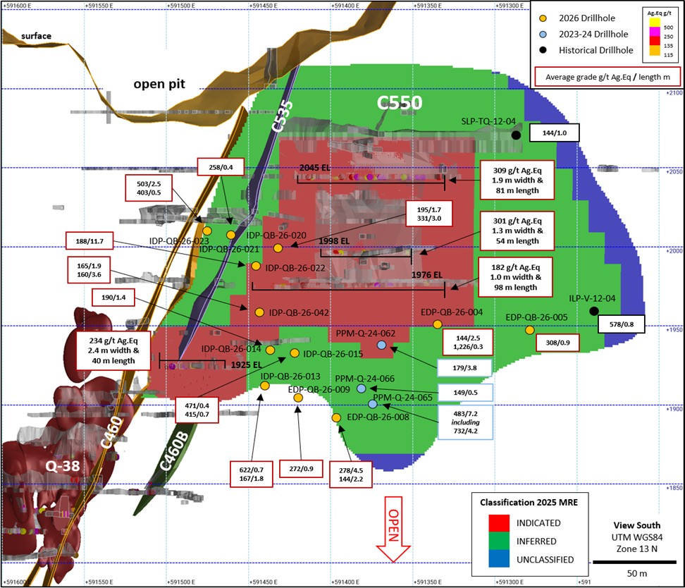 Silver Storm Demonstrates Resource Growth Potential at the C550 Zone, Expands the 2026 Drilling Campaign by 9,000 Metres