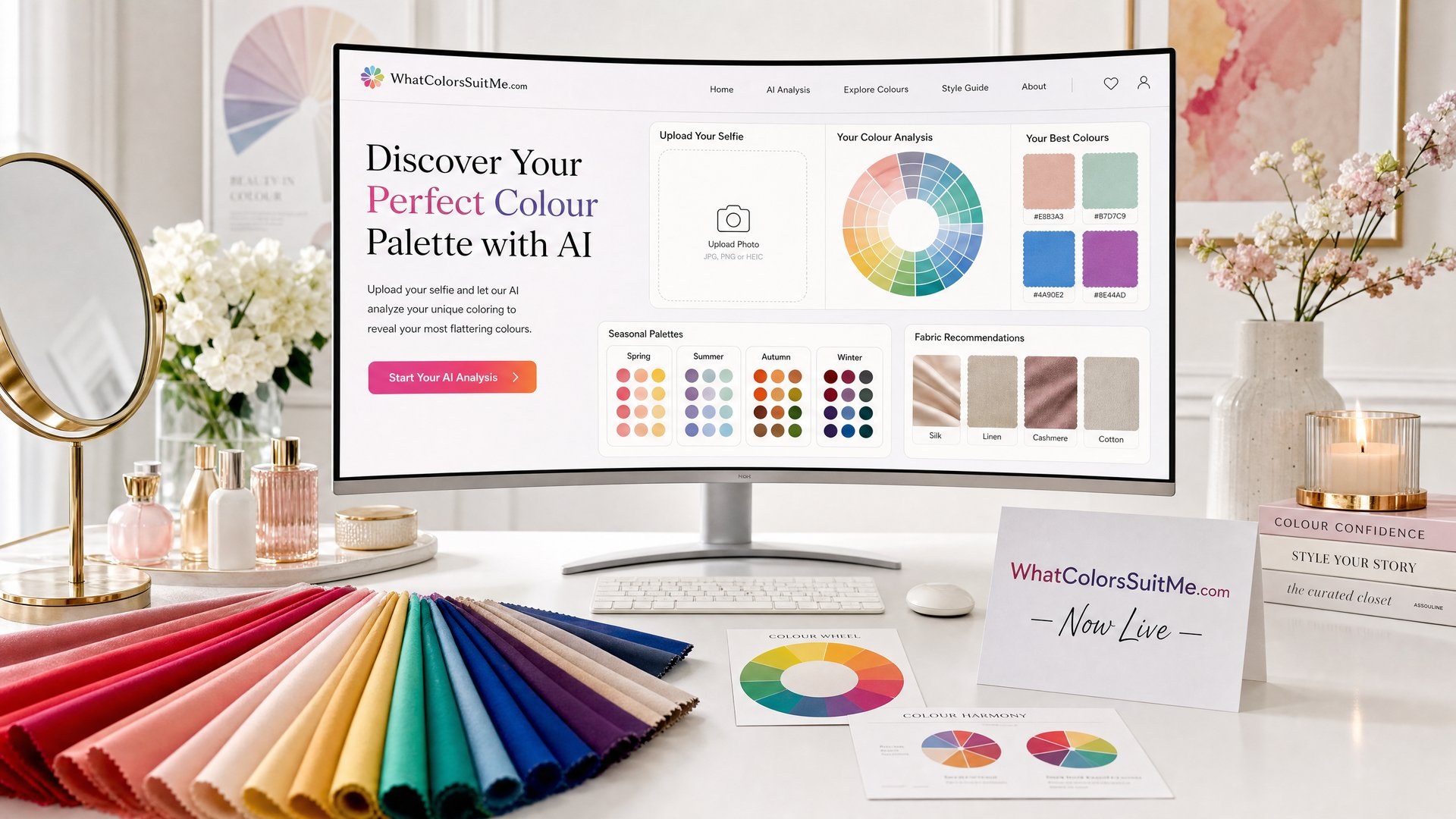 WhatColorsSuitMe.com Launches AI Personal Colour Analysis From a Single Selfie