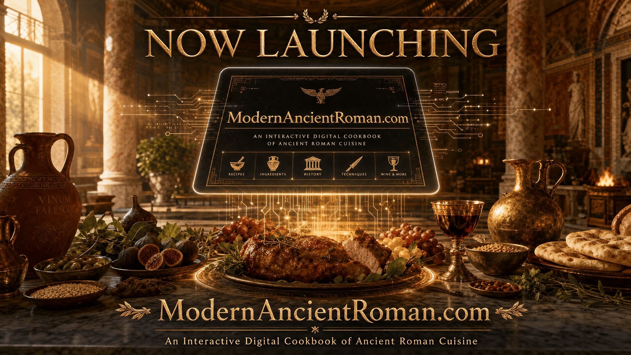 ModernAncientRoman.com Launches as an Interactive Digital Cookbook of Ancient Roman Cuisine