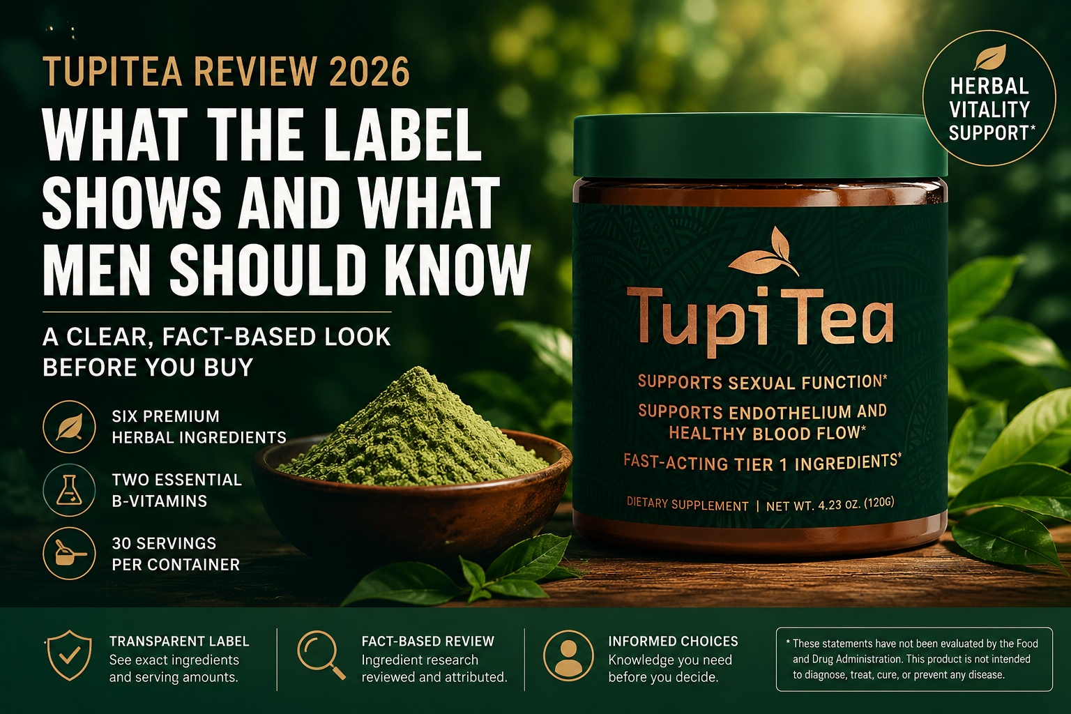 TupiTea Reviewed: Don't Buy Tupi Tea Horny Goat Weed Powder Supplement Before Reading This Latest Vitality Report First!