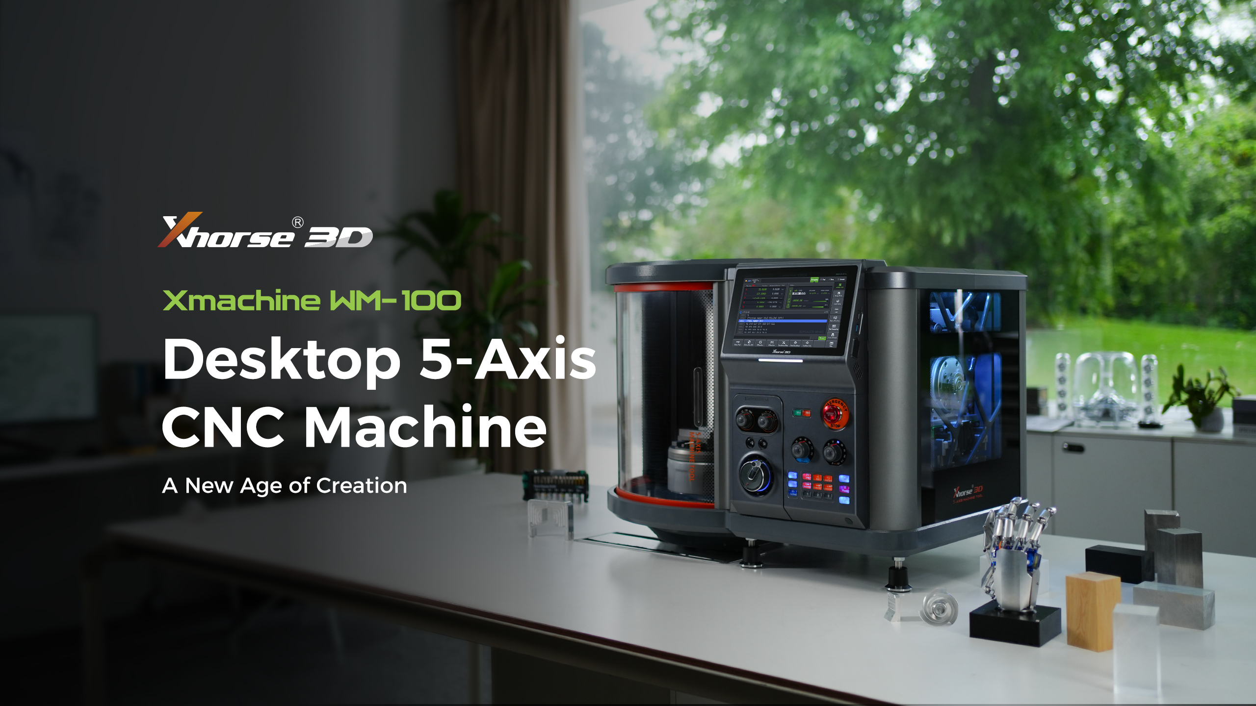 Xhorse3D Launches Xmachine WM-100, a Desktop CNC Machine with Simultaneous 5-Axis CNC Machining