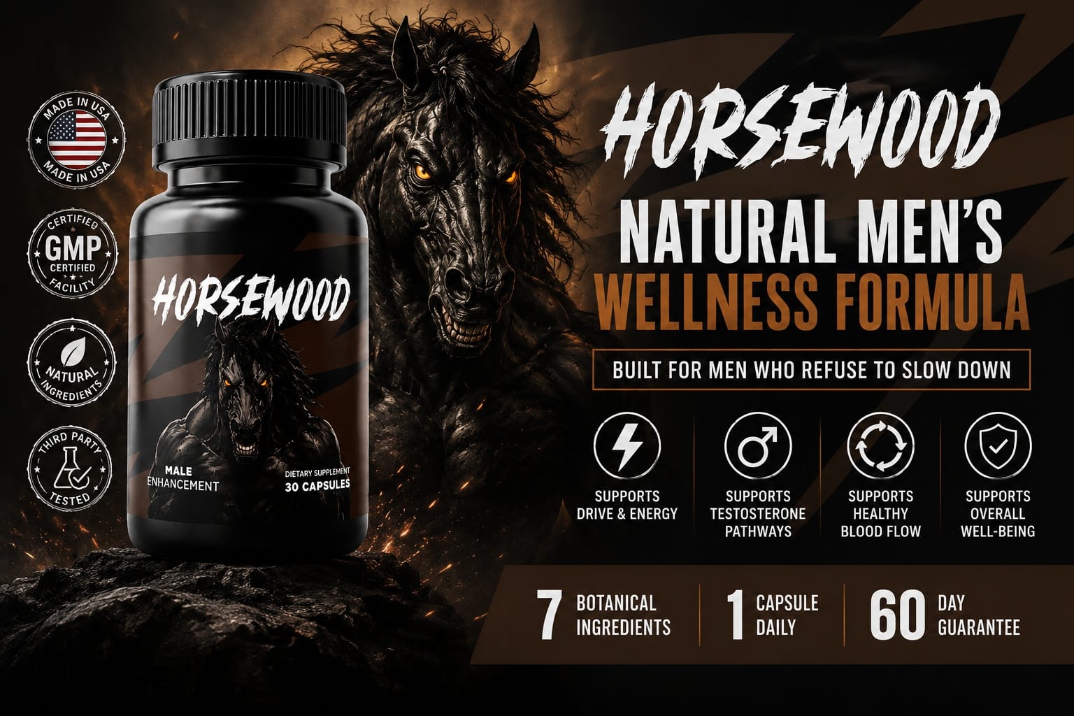 Horsewood Men's Supplement Review 2026: Tongkat Ali Formula - Ingredients, Refund Terms, and Research Findings