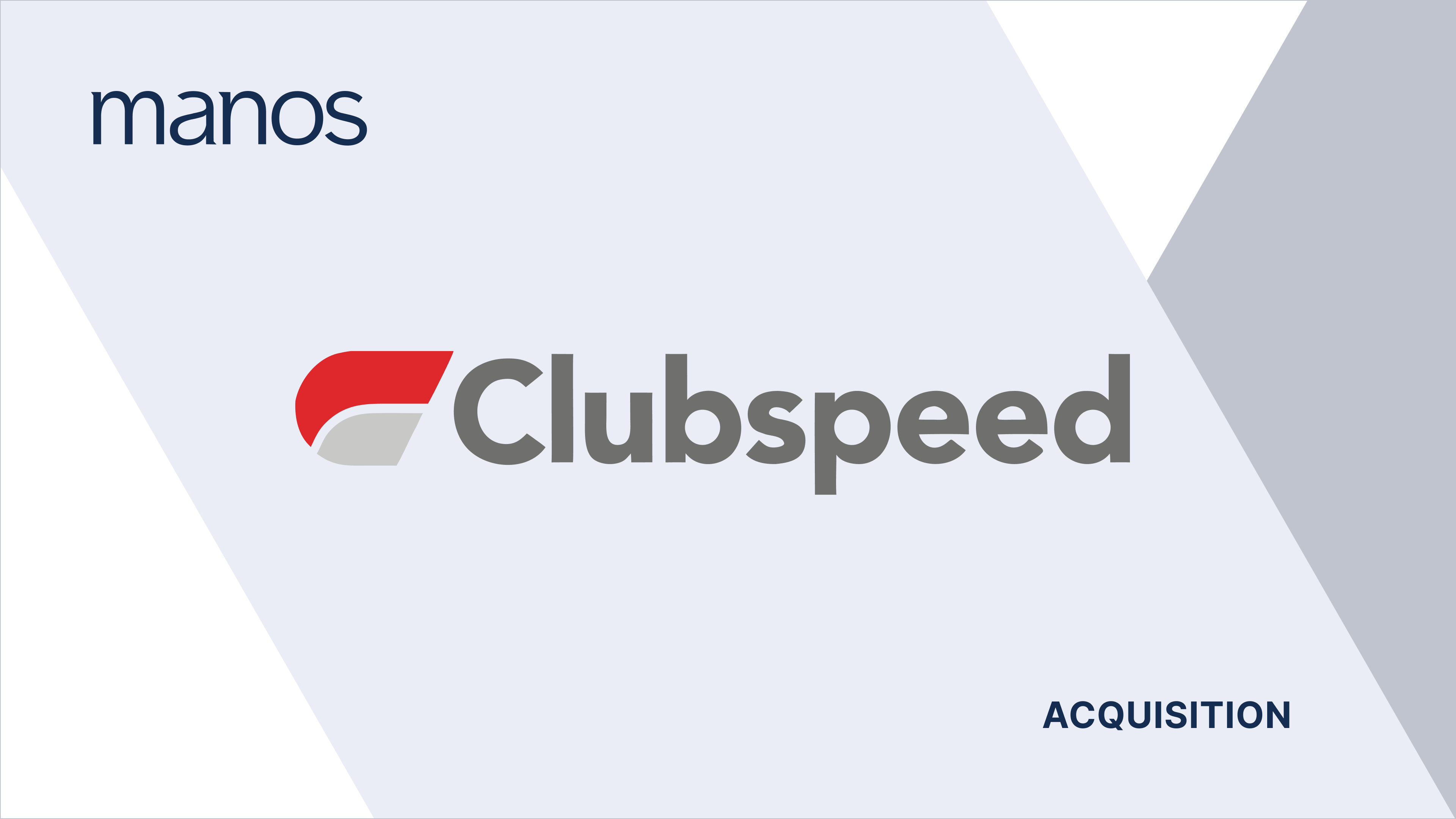 Valsoft's Manos Software Group Enters the Venue Management Software Market with the Acquisition of Clubspeed