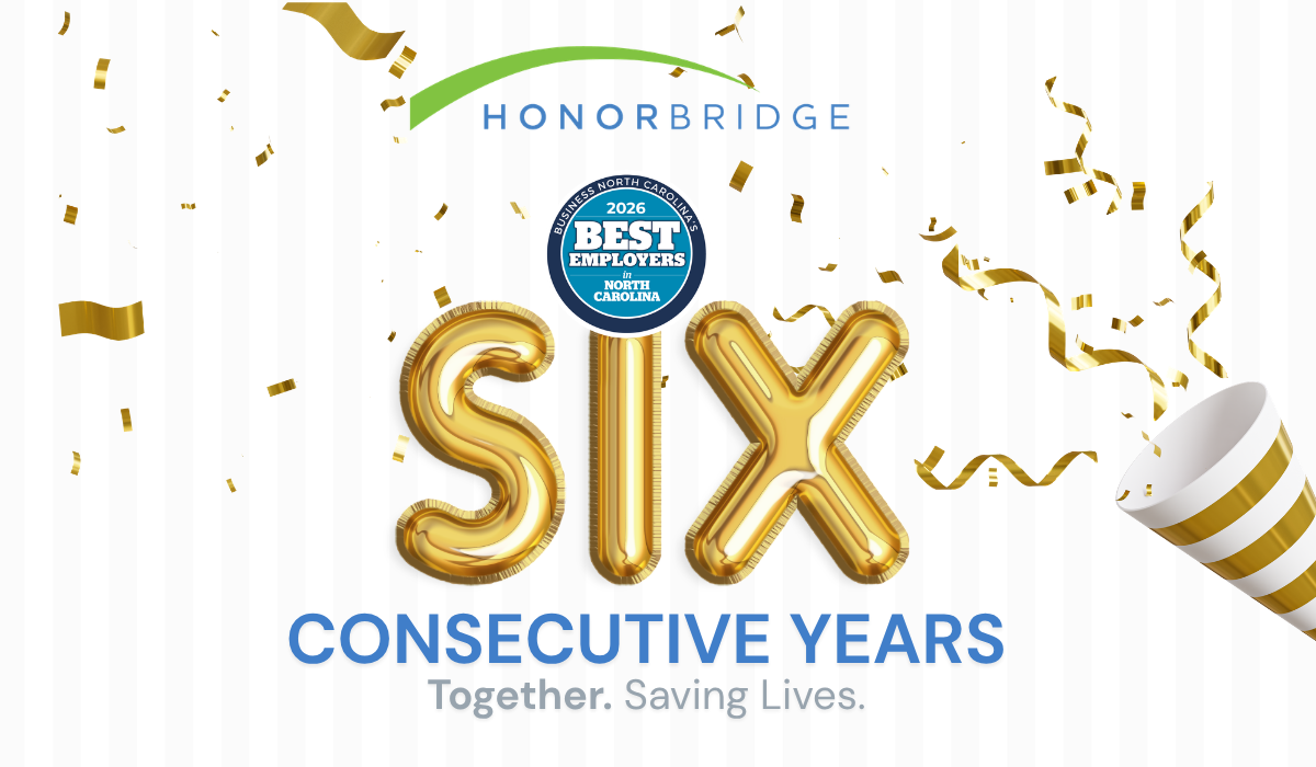 HonorBridge Named a Best Employer in North Carolina for Sixth Year in a Row 