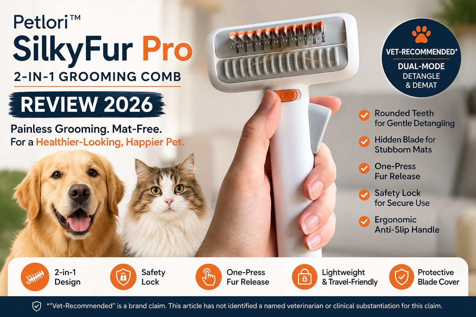 Petlori SilkyFur Pro Review 2026 Explores Why Pet Owners Are Comparing 2-in-1 Grooming Combs for Shedding, Mats, and At-Home Coat Care