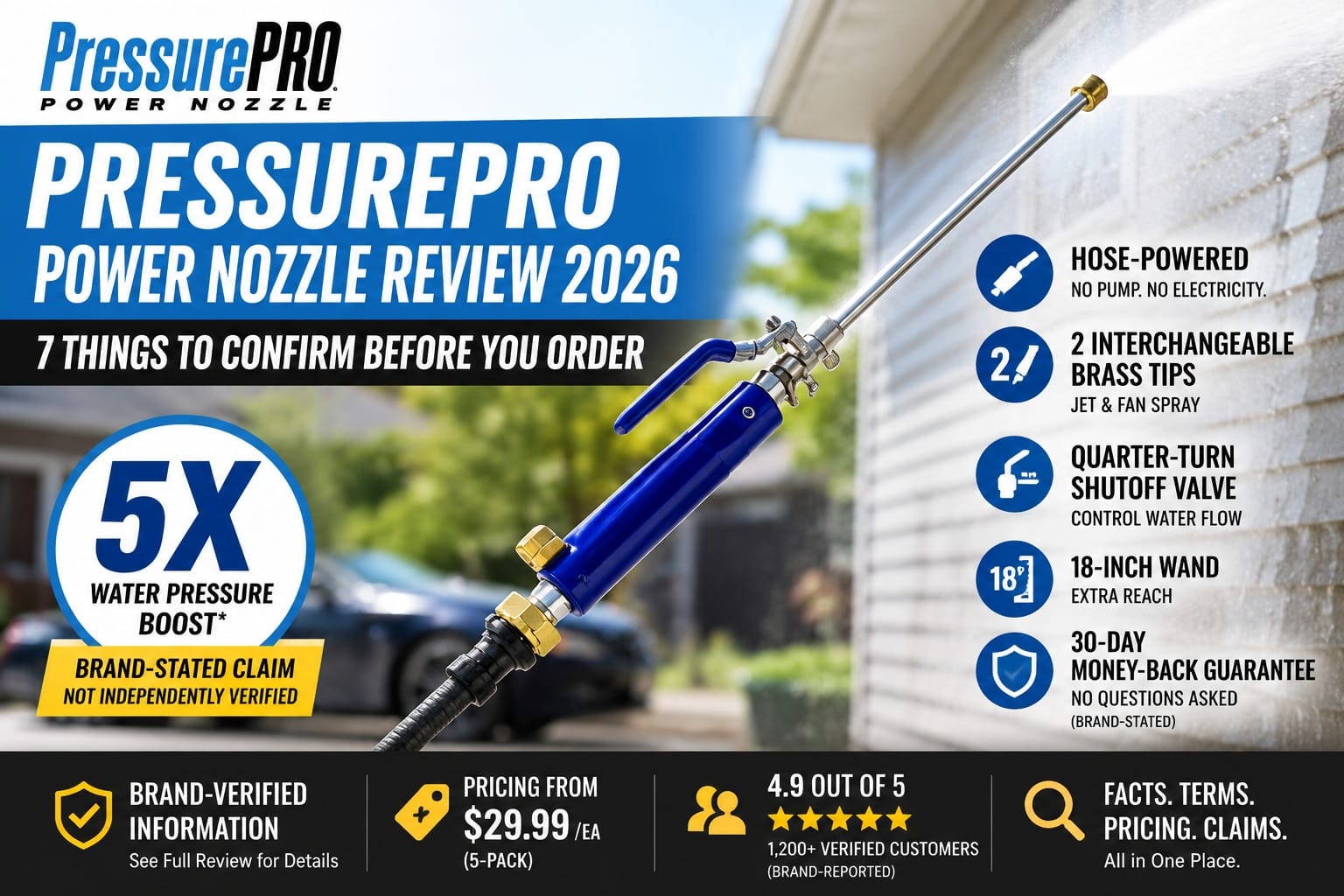 PressurePro Power Nozzle Review 2026 Explores Why Homeowners Are Comparing Hose-Powered Cleaning Tools Before Ordering