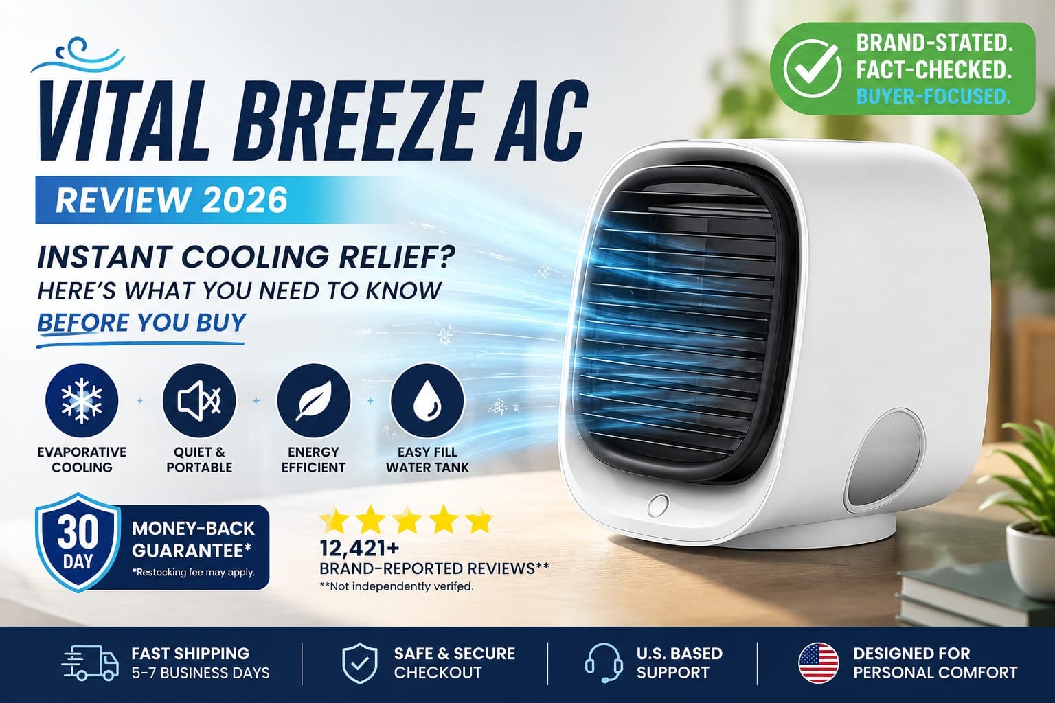 Vital Breeze AC Review 2026: Pros, Cons, Pricing & Buyer Warnings