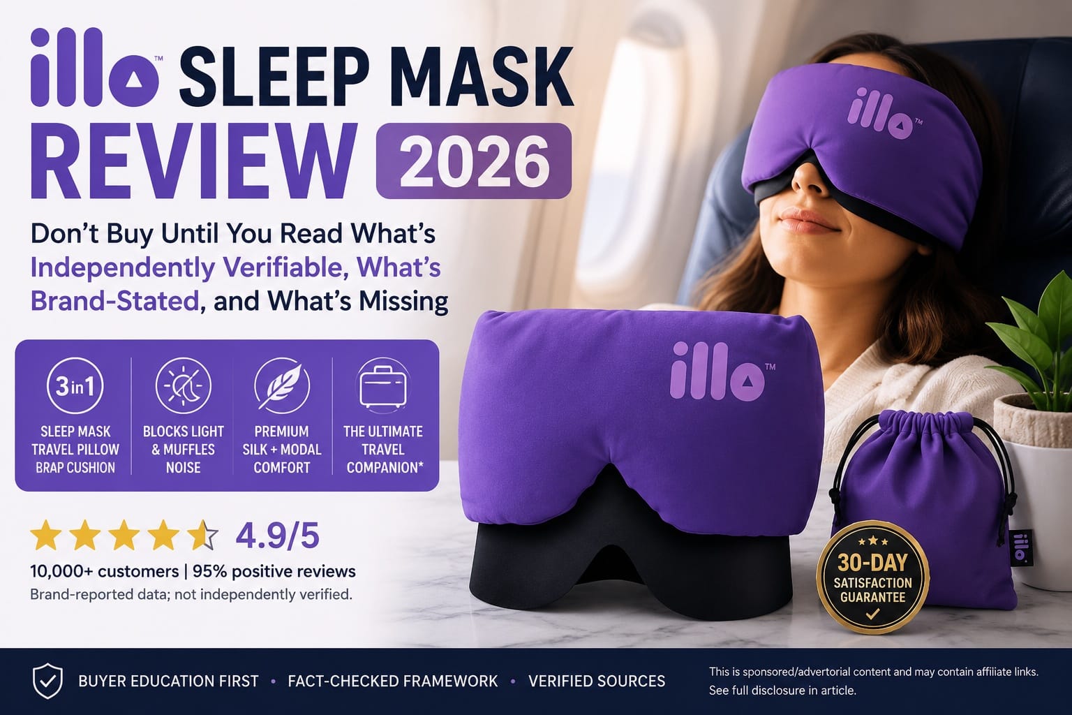 illo Sleep Mask and Travel Pillow Review 2026 Explores Why Travelers and Light Sleepers Are Paying Attention