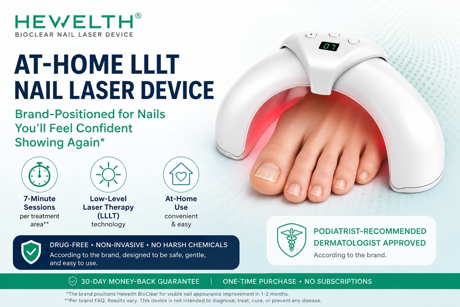 Hewelth BioClear Review 2026: What Buyers Should Know About the At-Home LLLT Nail Device