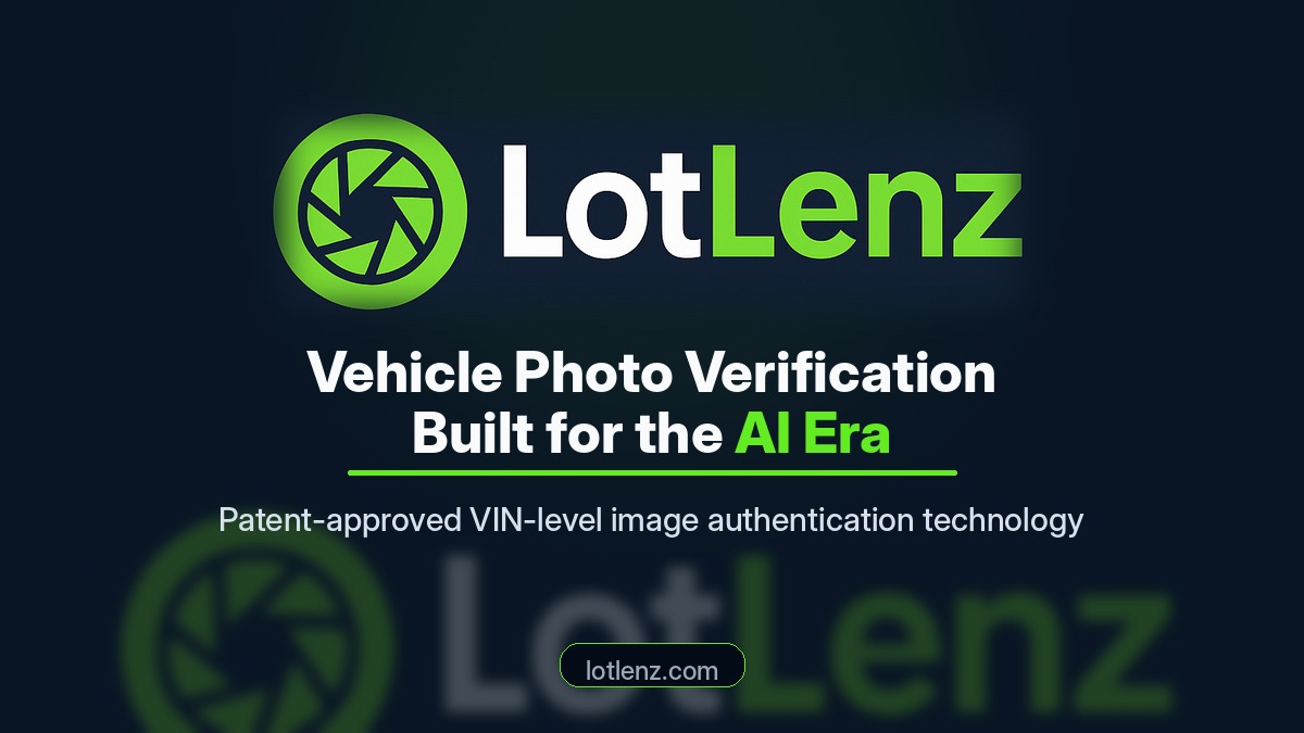 LotLenz Receives Patent Approval for Vehicle Photo Verification Technology Built for the AI Era