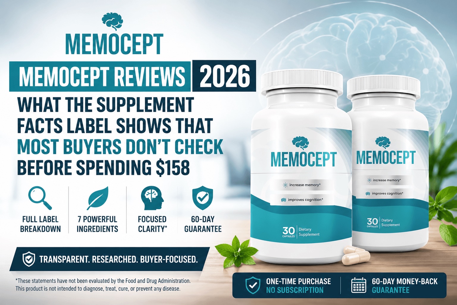 Memocept Reviews 2026: Why Cognitive Wellness Shoppers are Comparing Ingredients, Pricing, and Buyer Considerations Before Ordering