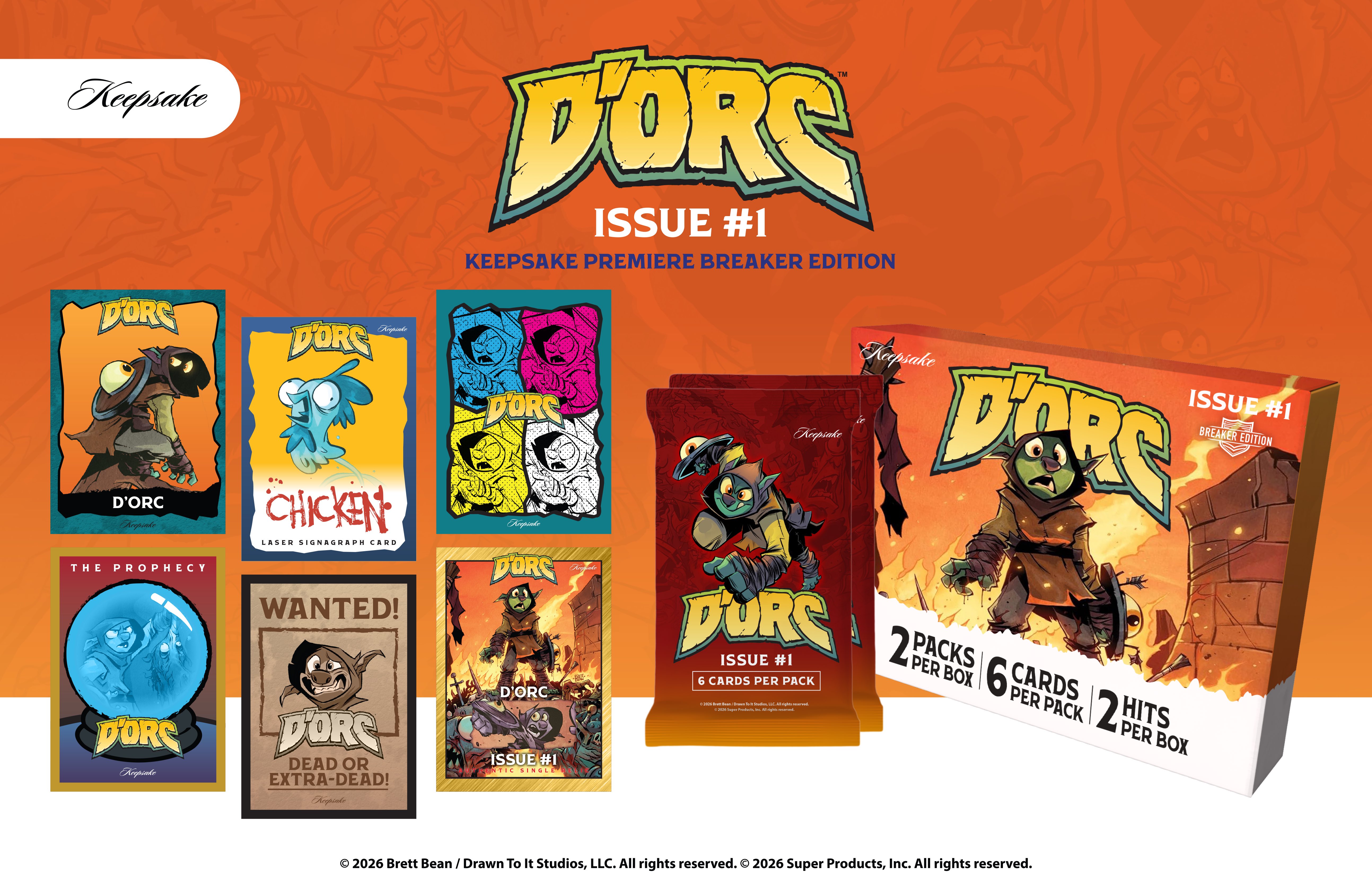 Keepsake Trading Cards Announces Partnership with Hit Comic Series D'Orc by Brett Bean