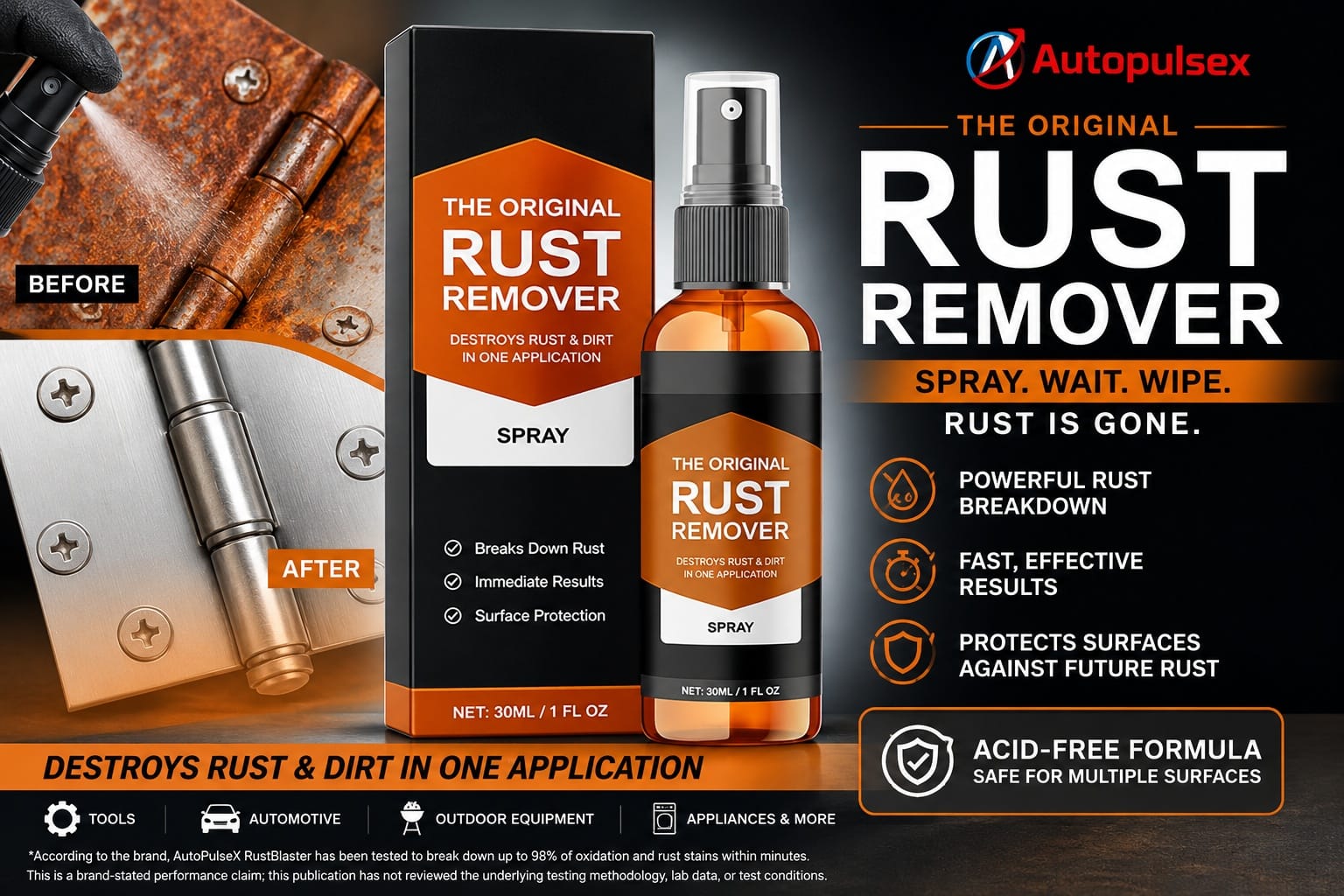 AutoPulseX RustBlaster Reviews 2026: Why Buyers Are Comparing Acid-Free Rust Removal Sprays for Tools, Appliances, and Household Metal Surfaces