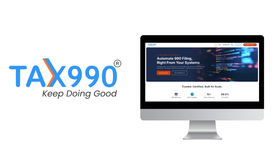 Tax990 Launches API for IRS-Authorized 990-N E-Filing, With Expanded 990 Series Support Planned