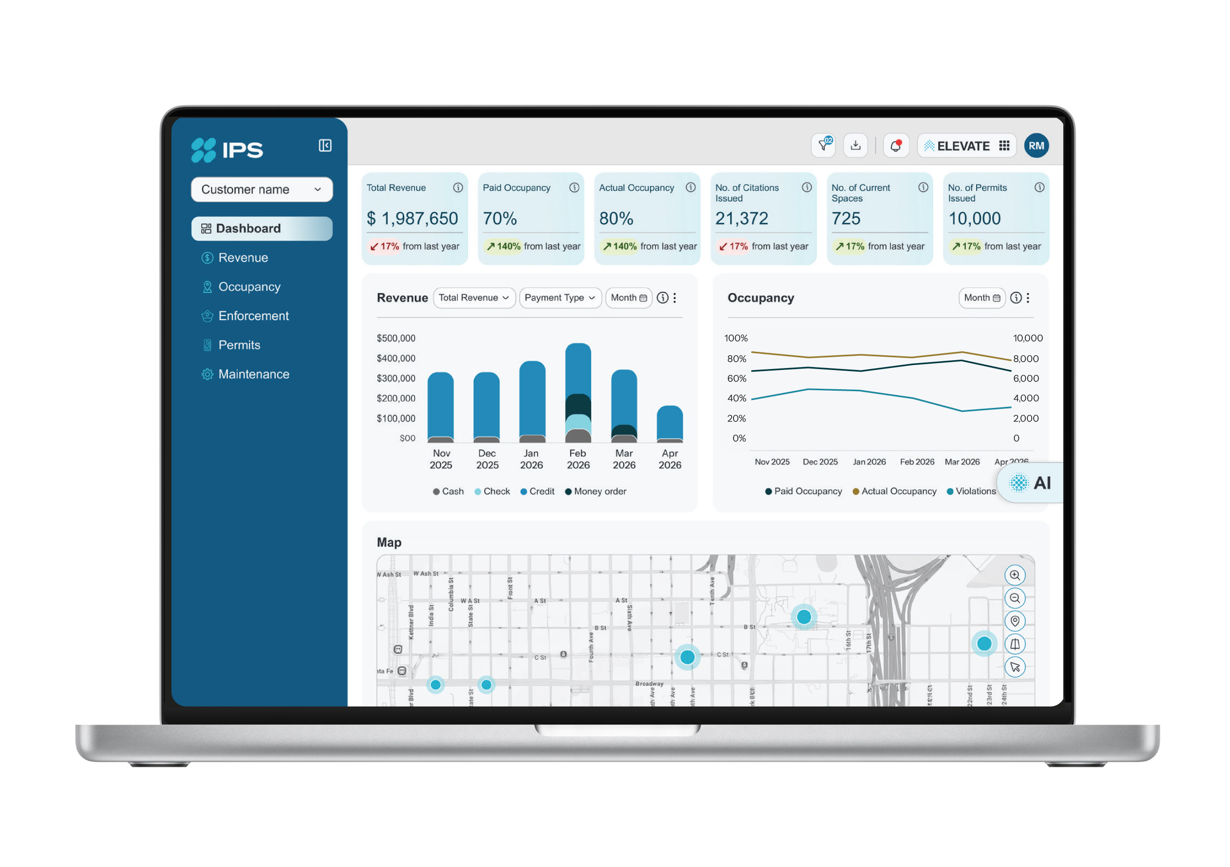 IPS Group Launches Elevate(TM), the Parking and Mobility Intelligence Software