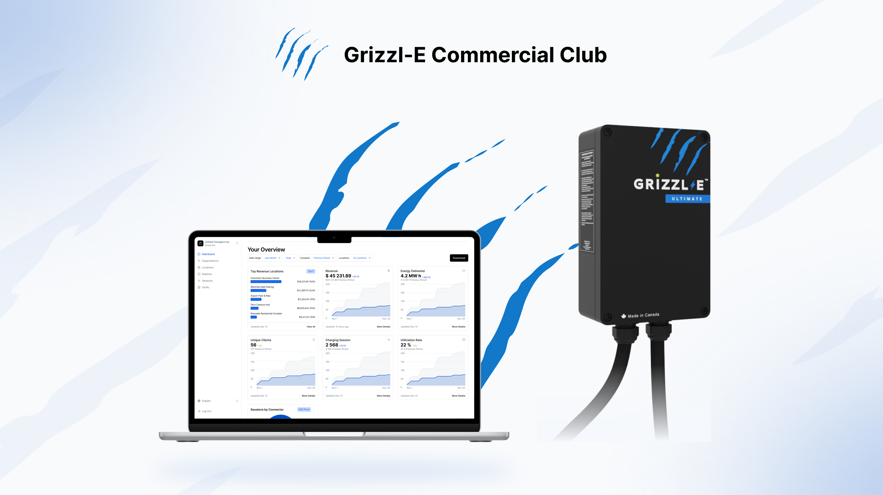 United Chargers Launches Grizzl-E Commercial Club 