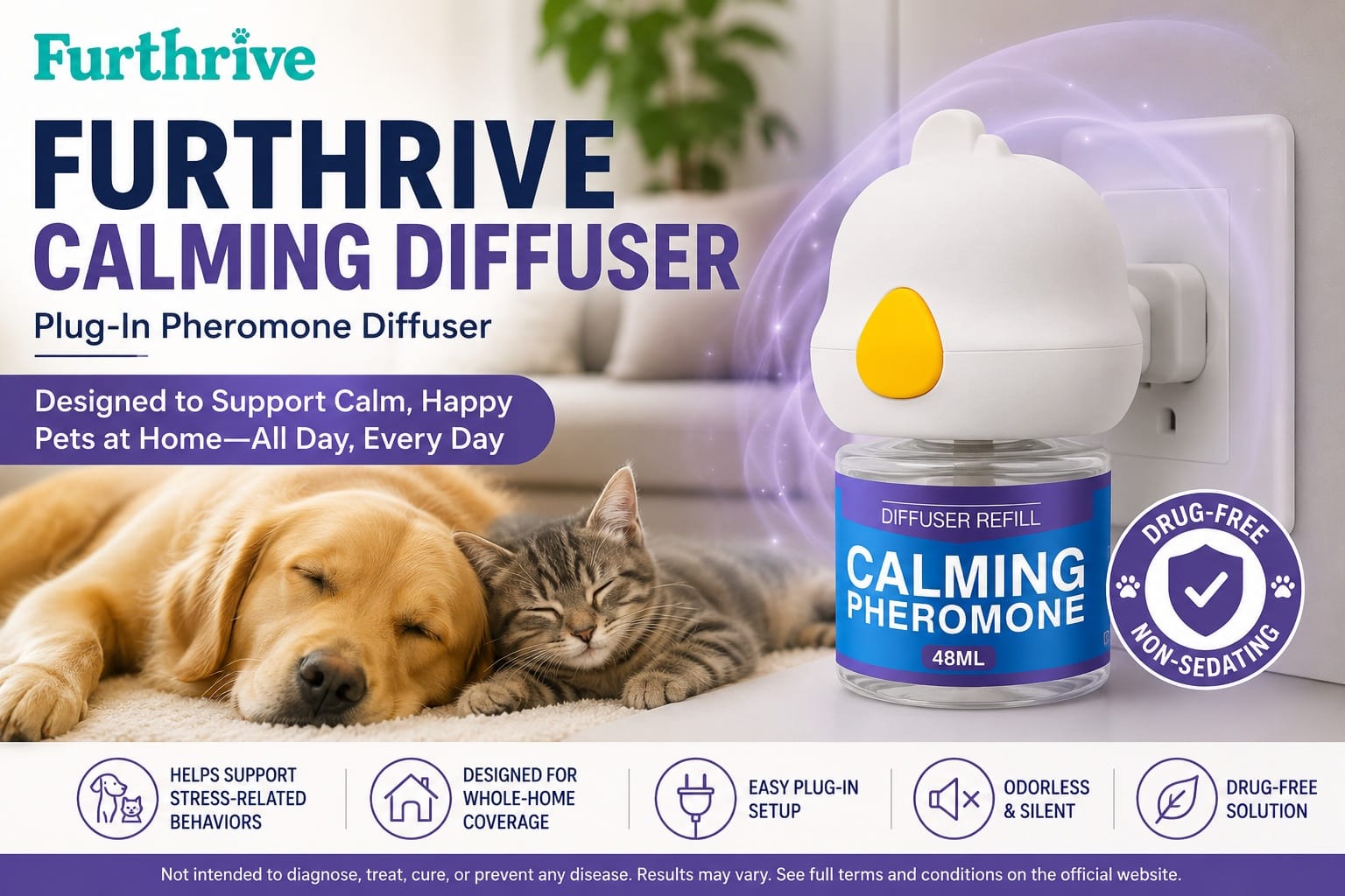 Furthrive Calming Diffuser Review 2026: What Pet Owners Should Know About the Pheromone Plug-In for Dogs and Cats