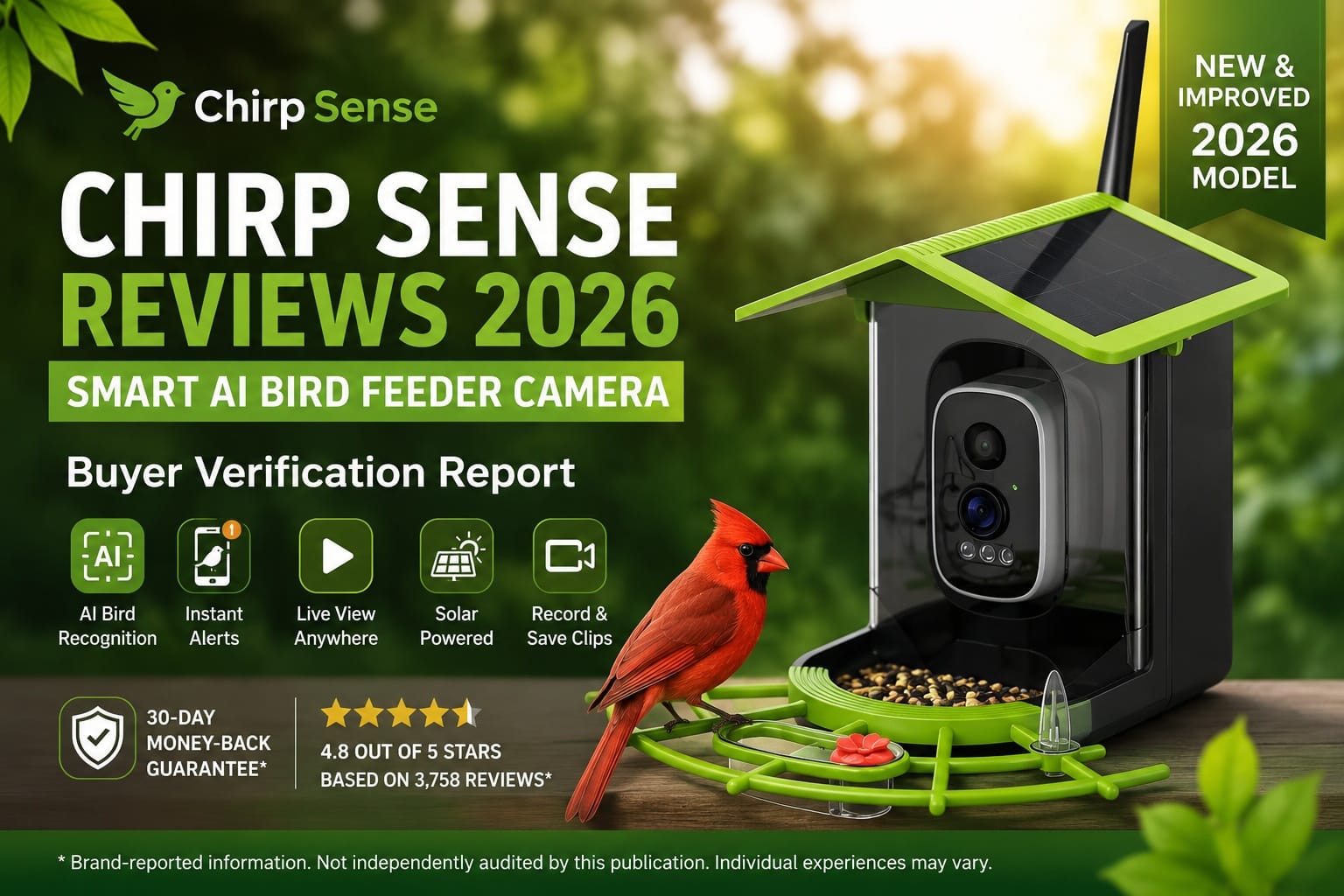 Chirp Sense Reviews 2026: Smart Bird Feeder Camera Buyer Guide Explores Why Backyard Birdwatchers Are Paying Attention