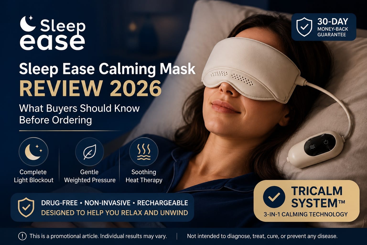 Sleep Ease Calming Mask Review 2026 Explores Why Consumers Are Looking at Drug-Free Sleep Routine Support