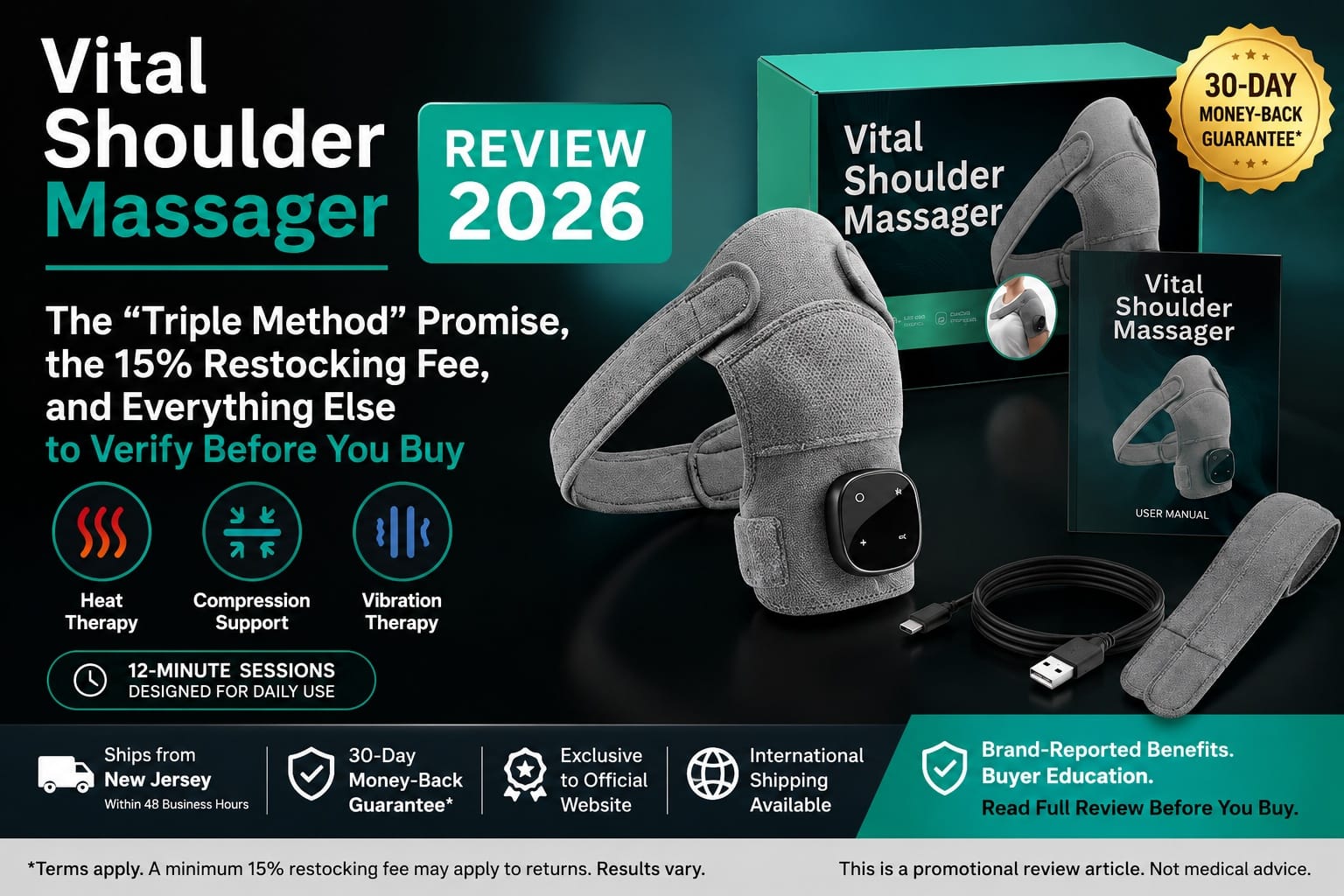 Vital Shoulder Massager Review 2026 Explores Why Buyers are Comparing At-Home Shoulder Comfort Devices