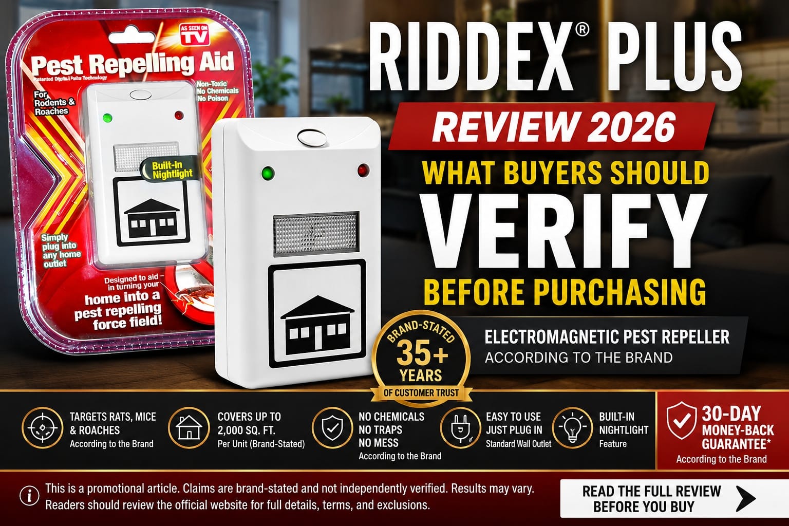 Riddex(R) Plus Review 2026 Explores Why Homeowners Are Looking at Plug-In Pest Control Devices Before Ordering