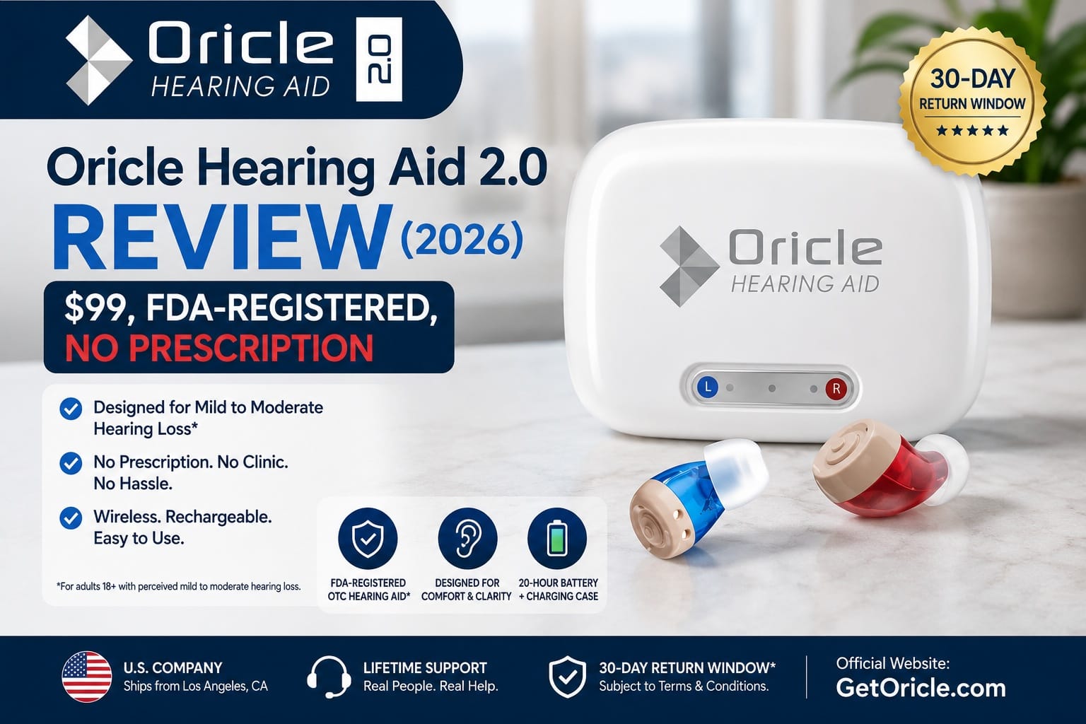 Oricle Hearing Aid 2.0 Review 2026: Why Buyers Are Comparing $99 OTC Hearing Aids Before Ordering