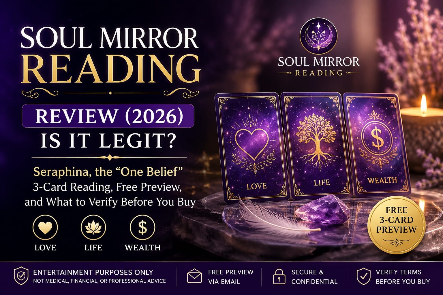 Soul Mirror Reading Review 2026 Explores Why Spiritual Wellness Consumers Are Looking at the 3-Card "One Belief" Reading